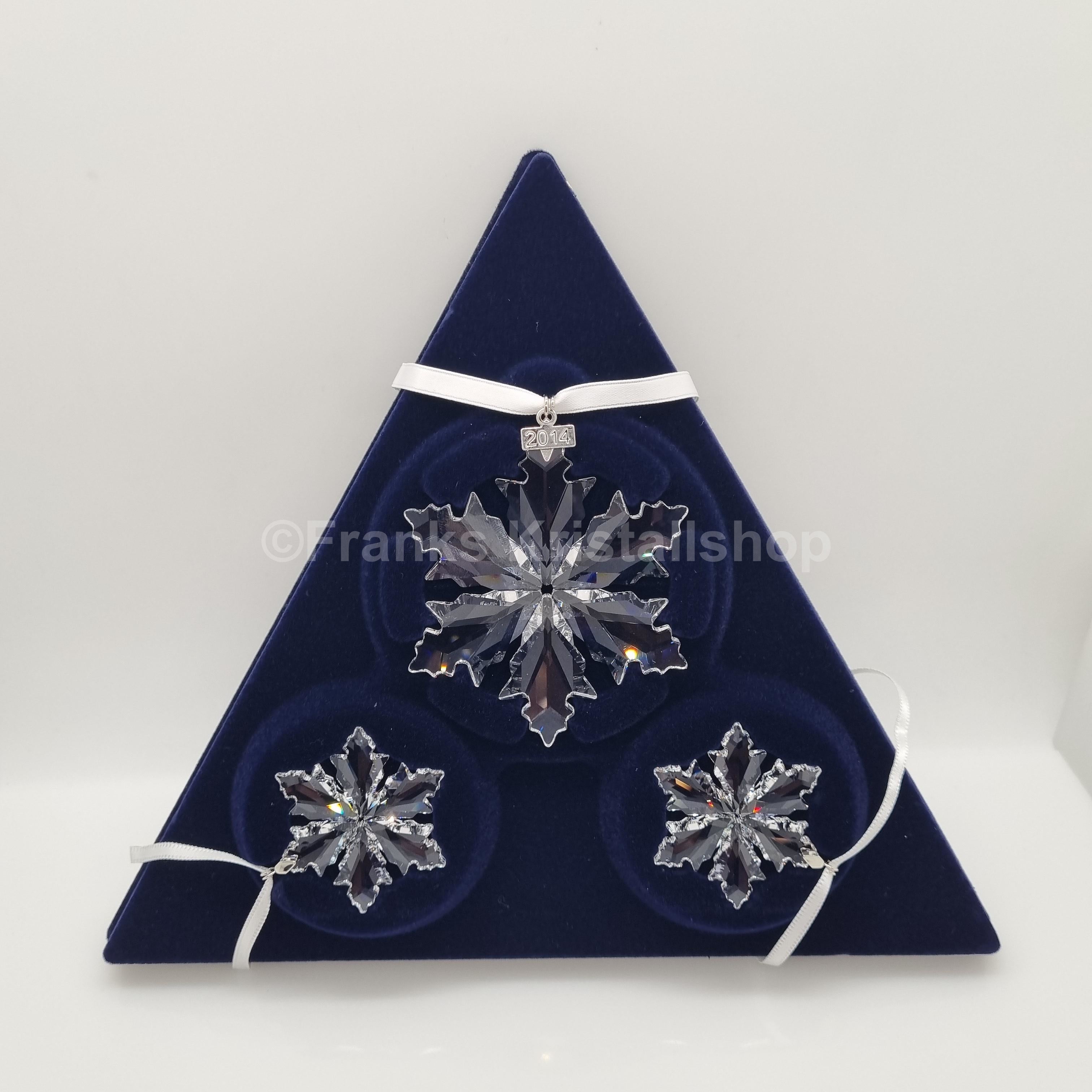 SWAROVSKI Weihnachtsstern 2014 klar 3er Set 5059030