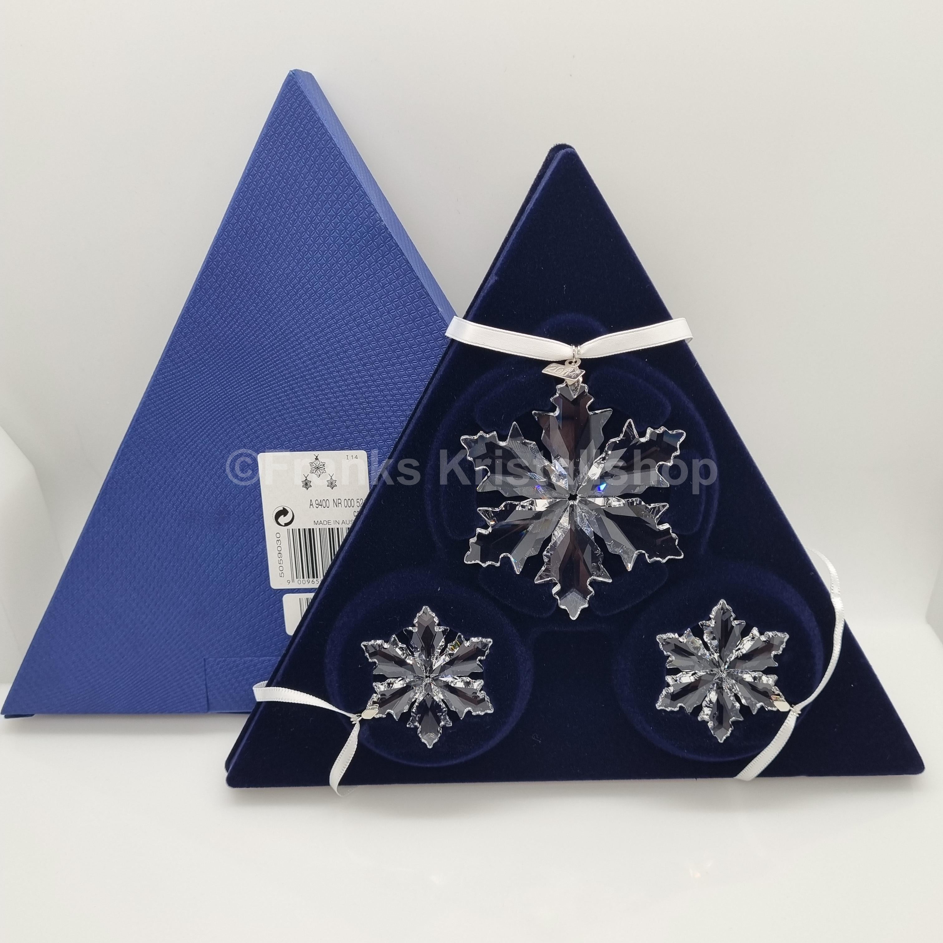 SWAROVSKI Weihnachtsstern 2014 klar 3er Set 5059030