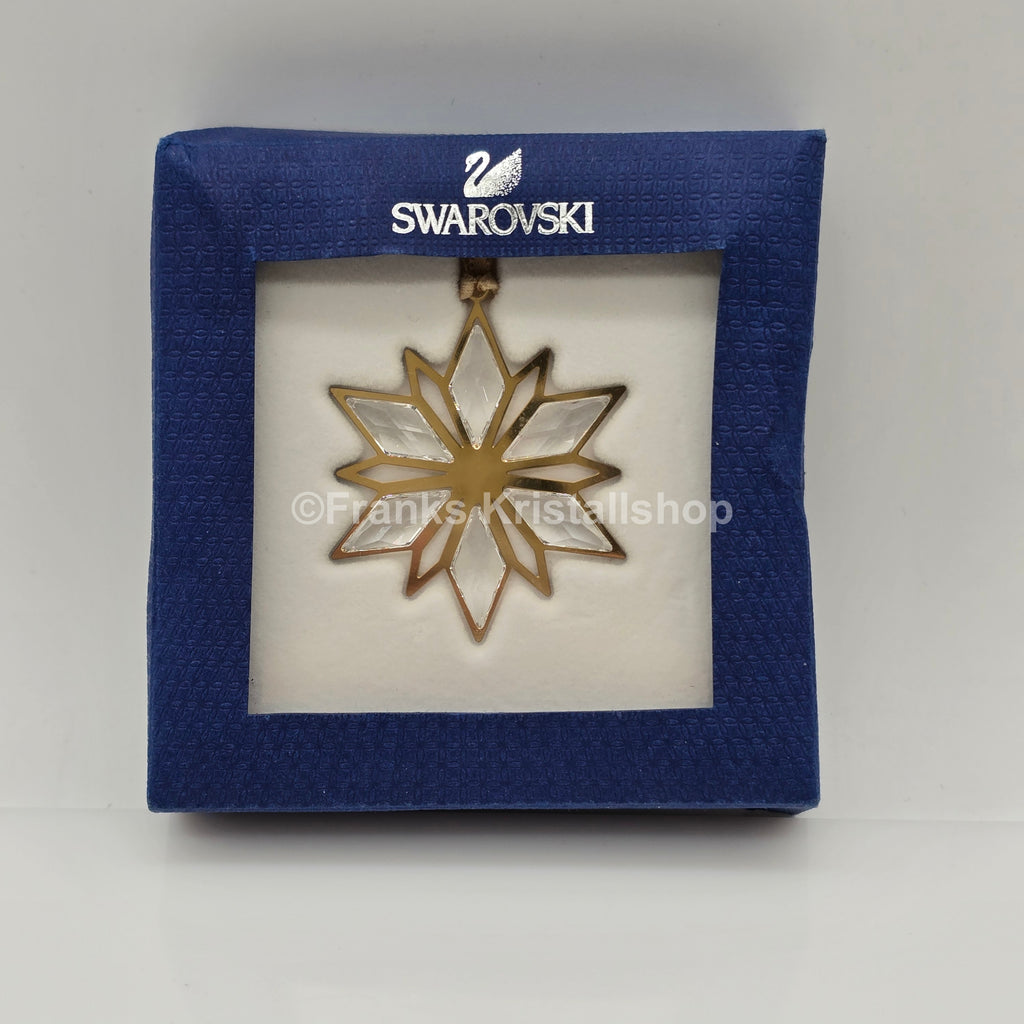 SWAROVSKI Weihnachtsstern Goldstern 2014 Klein Klar Gold 5064267