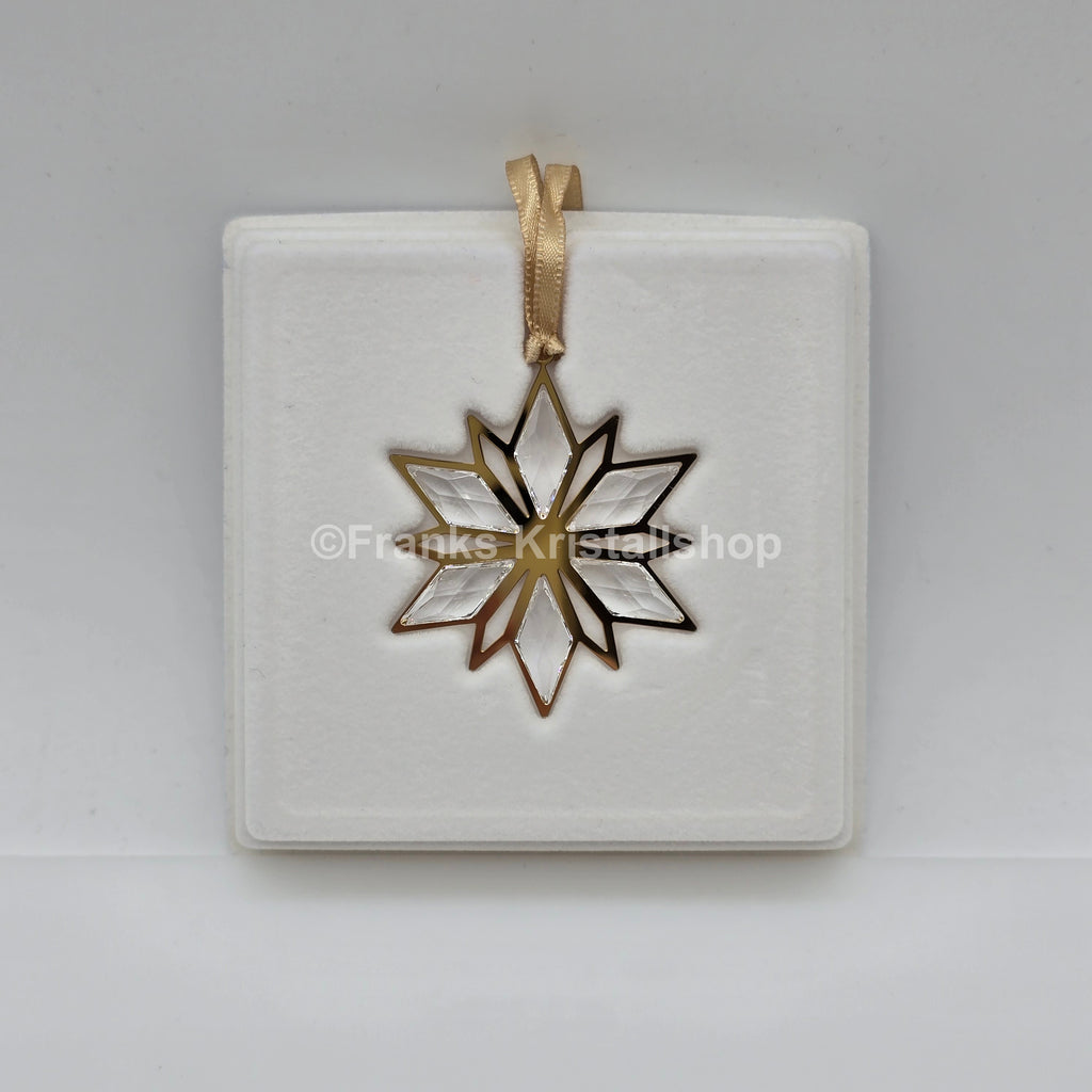 SWAROVSKI Weihnachtsstern Goldstern 2014 Klein Klar Gold 5064267