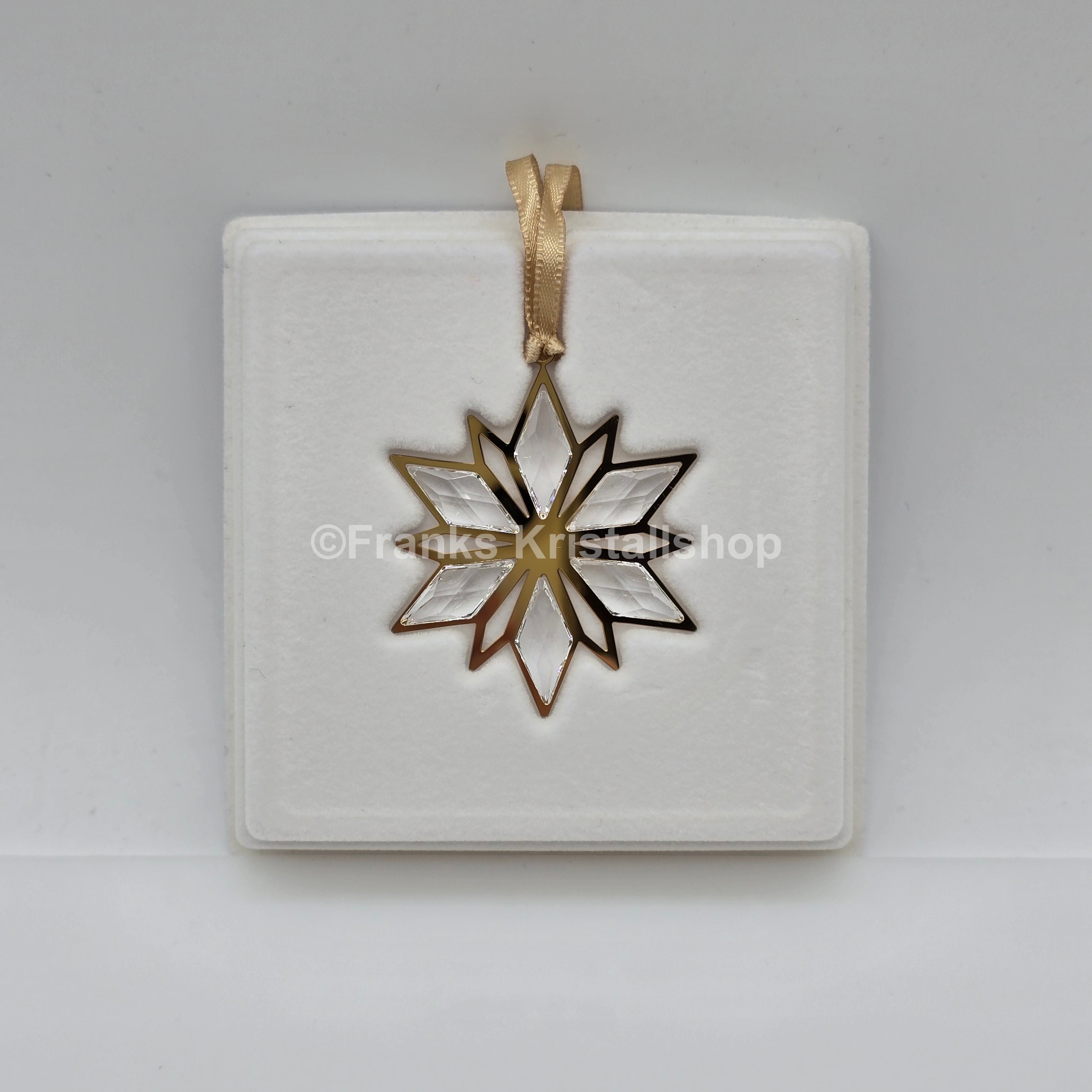SWAROVSKI Weihnachtsstern Goldstern 2014 Klein Klar Gold 5064267