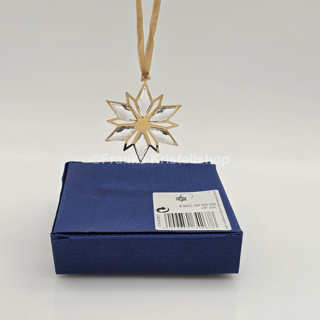 SWAROVSKI Weihnachtsstern Goldstern 2014 Klein Klar Gold 5064267
