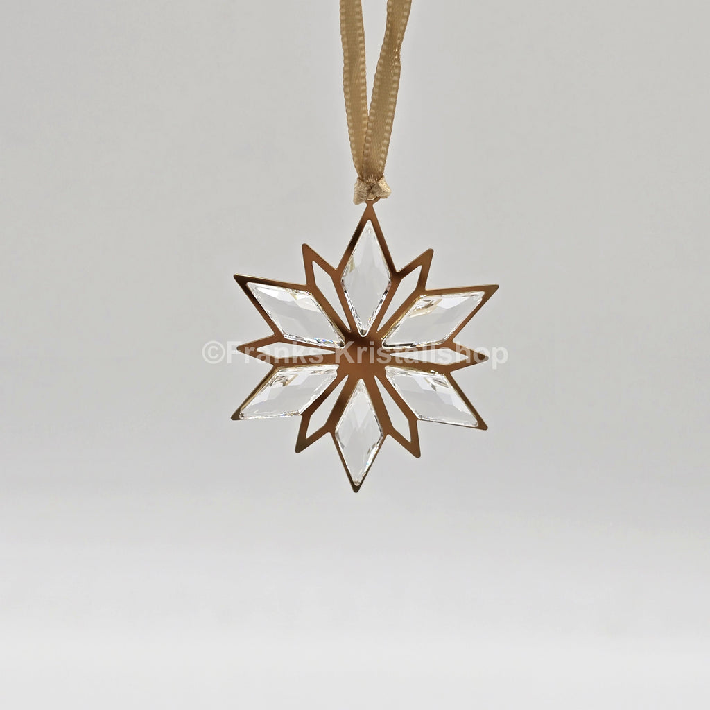 SWAROVSKI Weihnachtsstern Goldstern 2014 Klein Klar Gold 5064267