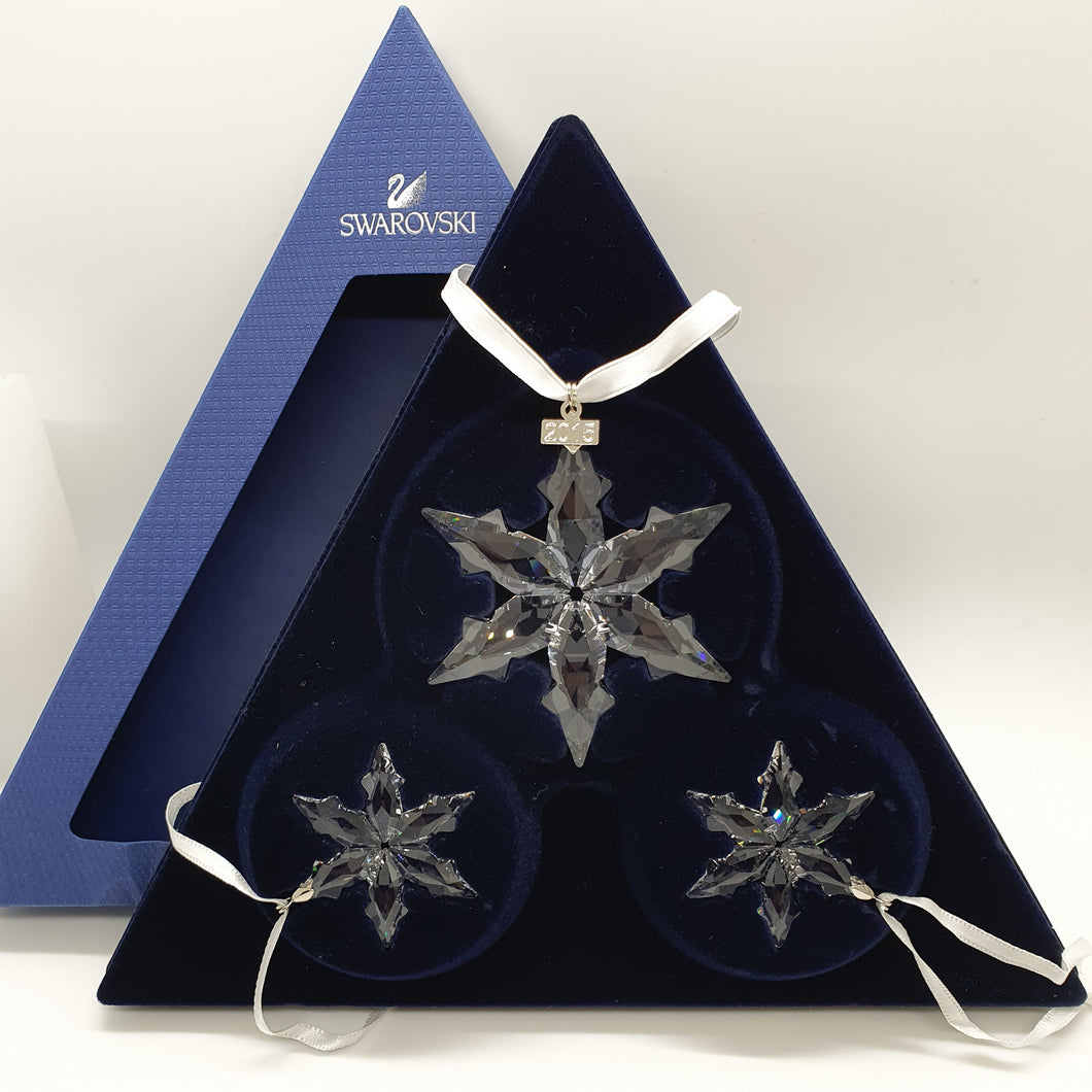 SWAROVSKI Weihnachtsstern 3er Set 2015 klar 5135889