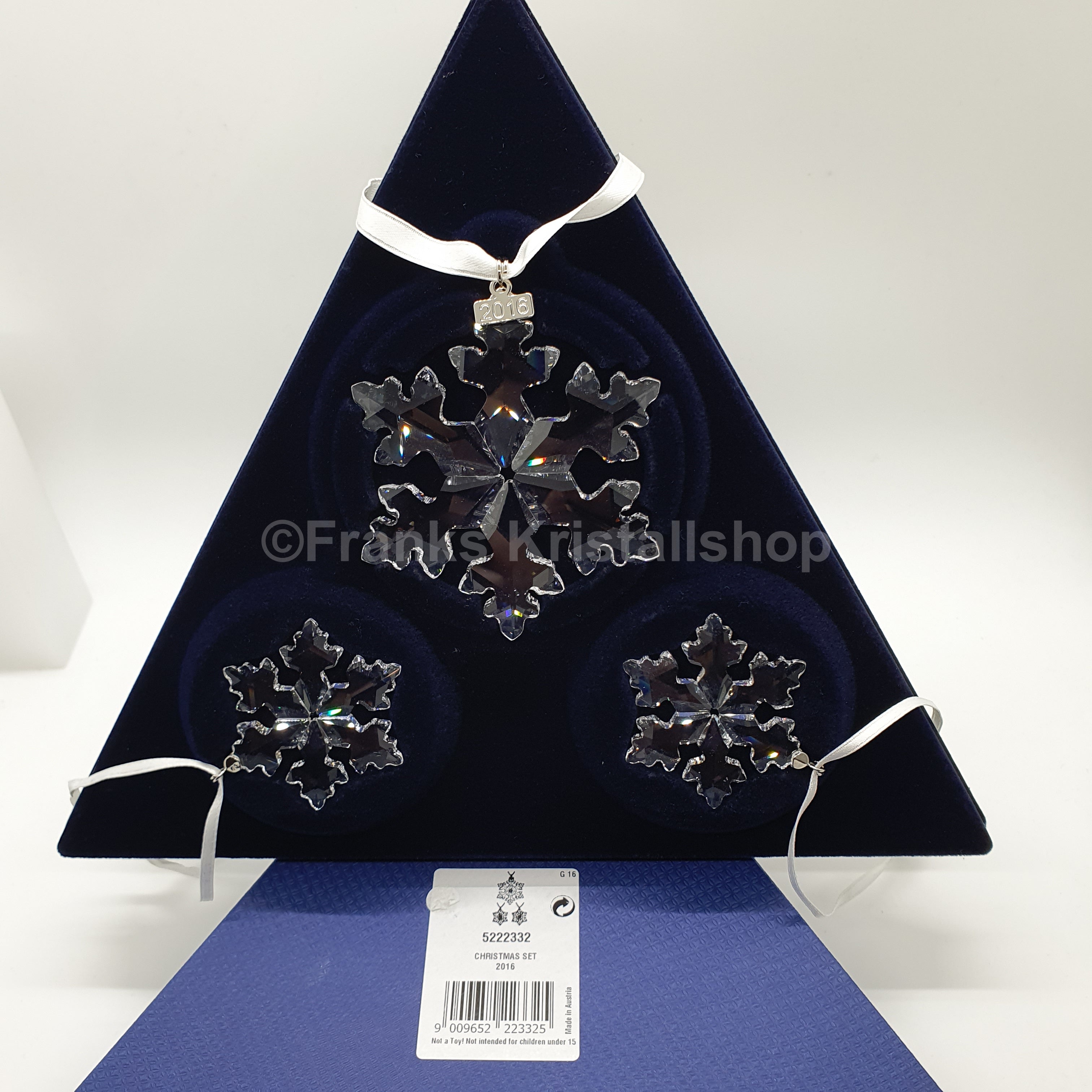 SWAROVSKI Weihnachtsstern 2016 klar 3er Set 5222332