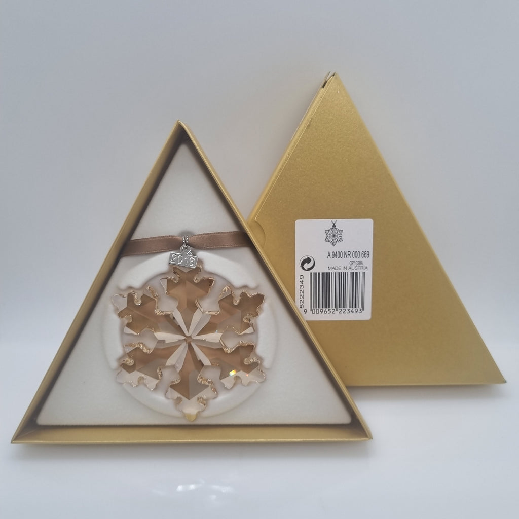 SWAROVSKI Weihnachtsstern 2016 groß Gold SCS 5222349