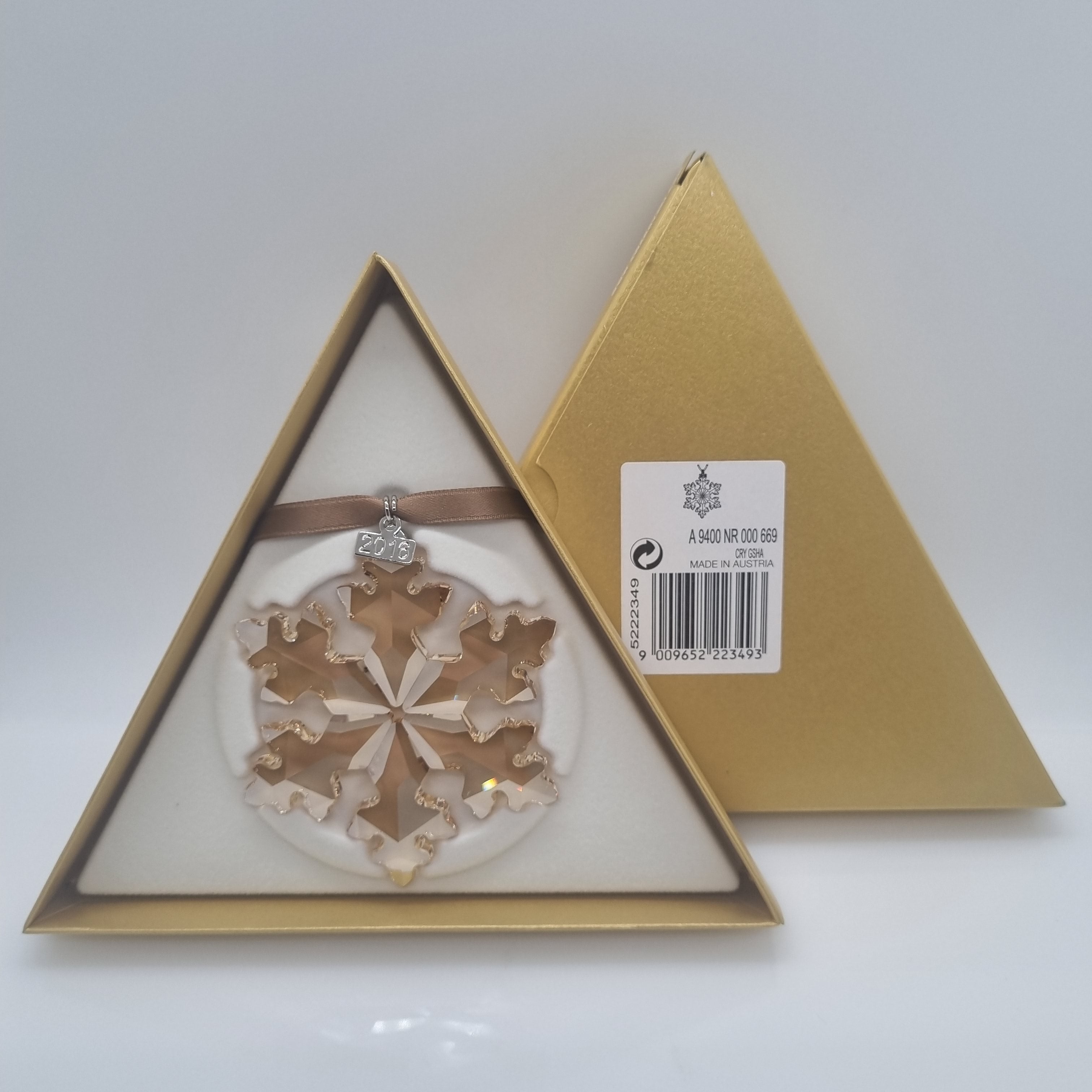 SWAROVSKI Weihnachtsstern 2016 groß Gold SCS 5222349