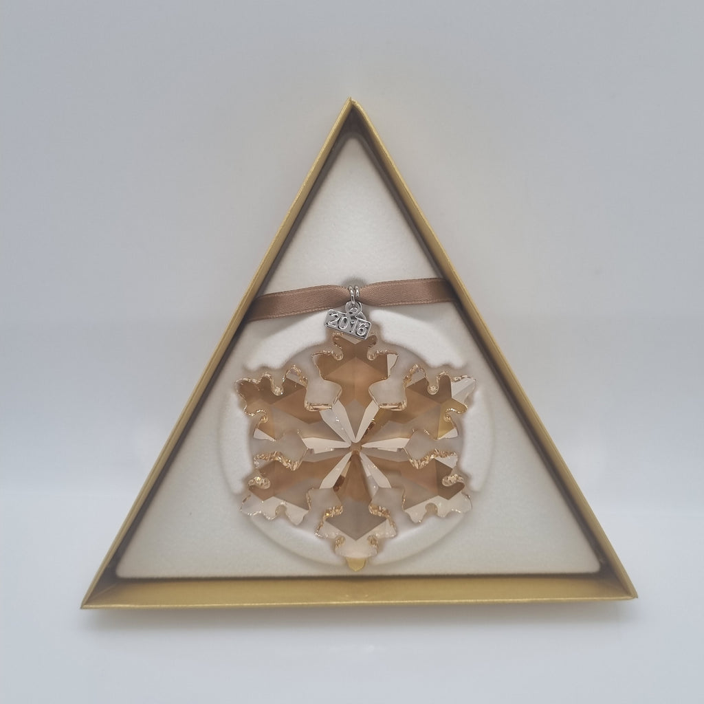 SWAROVSKI Weihnachtsstern 2016 groß Gold SCS 5222349