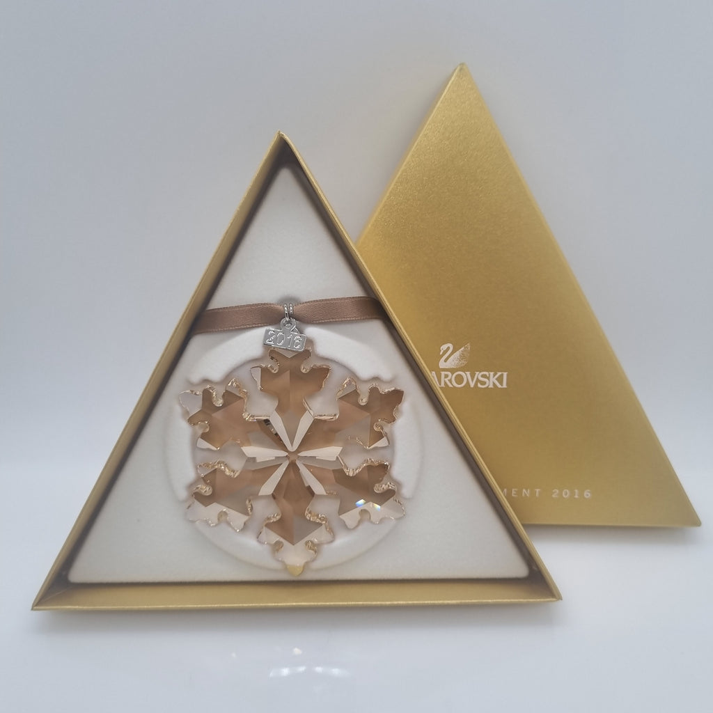SWAROVSKI Weihnachtsstern 2016 groß Gold SCS 5222349