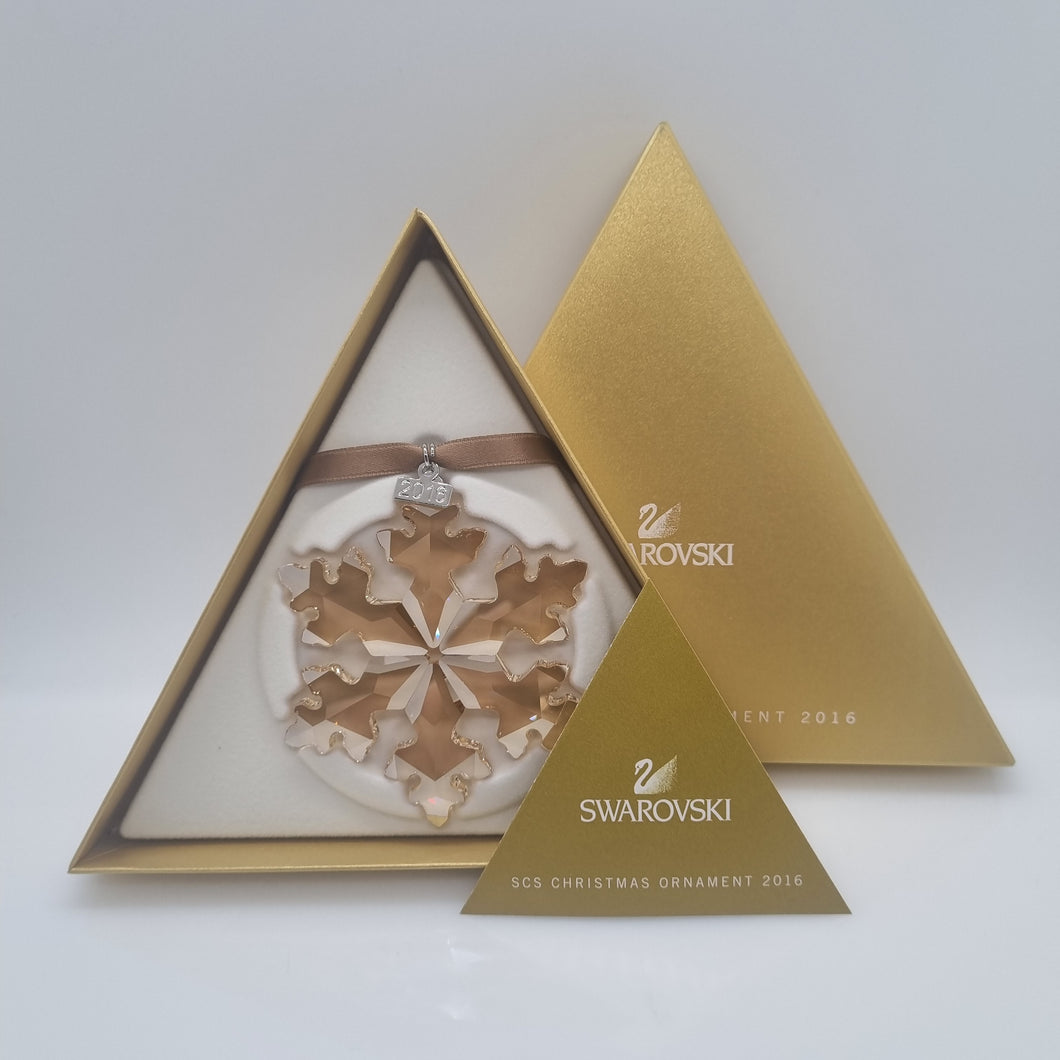 SWAROVSKI Weihnachtsstern 2016 groß Gold SCS 5222349