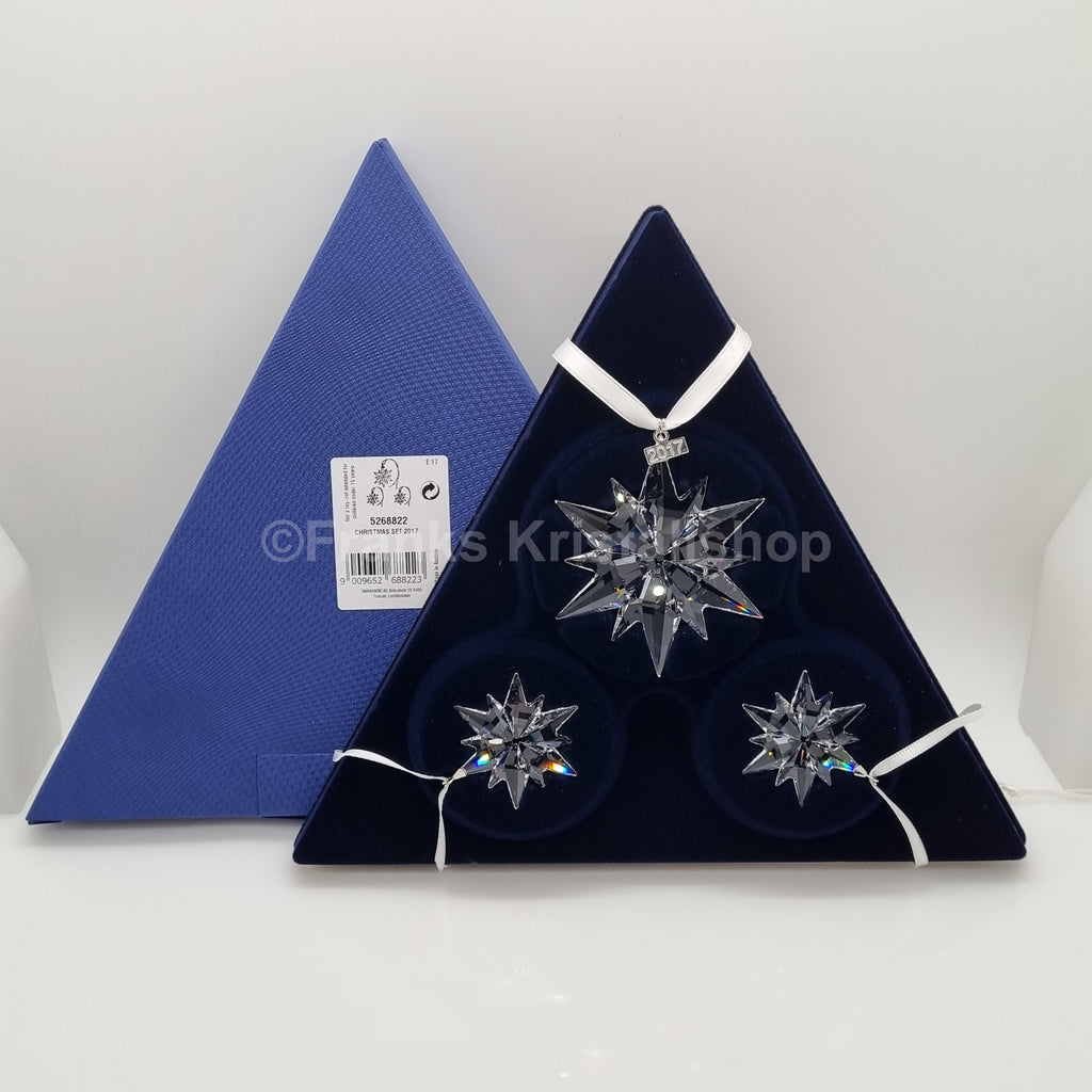 SWAROVSKI Weihnachtsstern 3er Set 2017 Klar 5268822