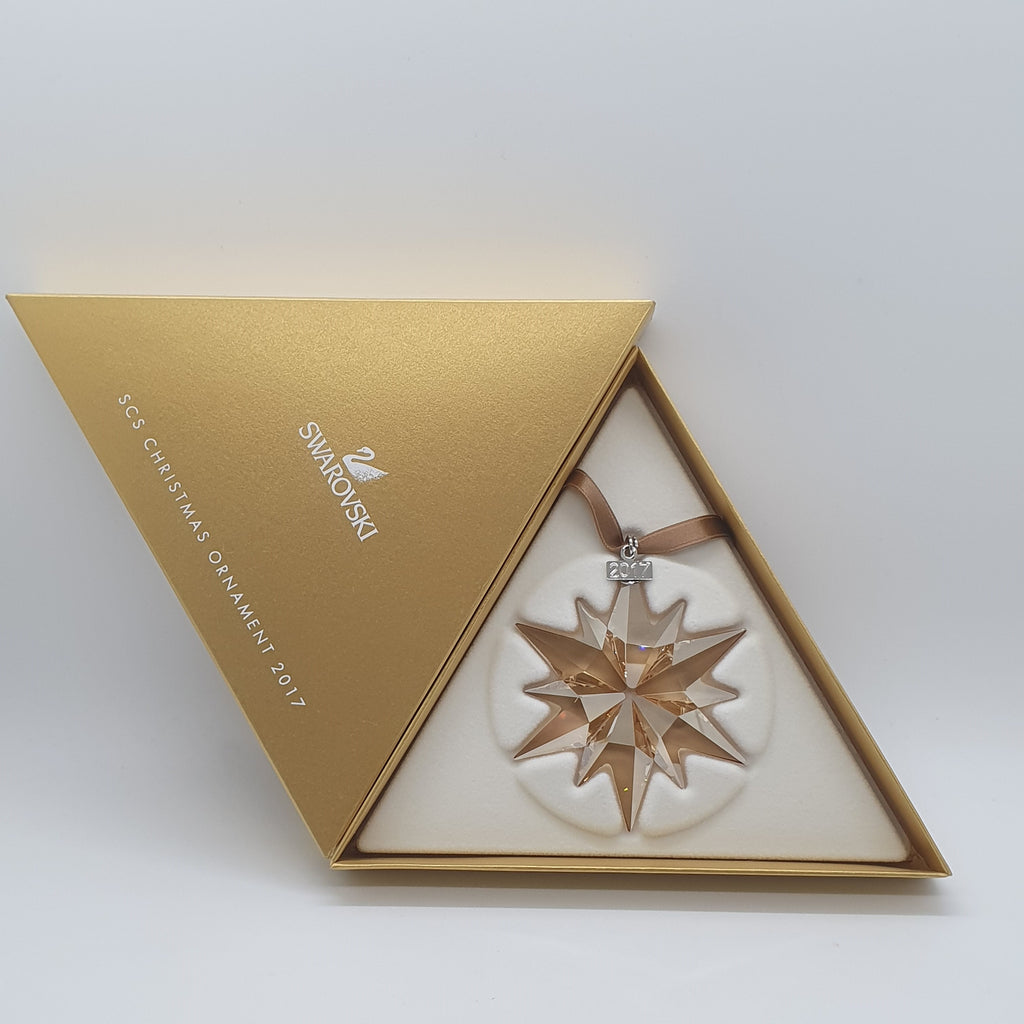 SWAROVSKI Weihnachtsstern 2017 groß Gold SCS 5268827