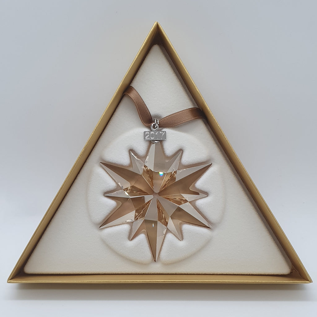 SWAROVSKI Weihnachtsstern 2017 groß Gold SCS 5268827