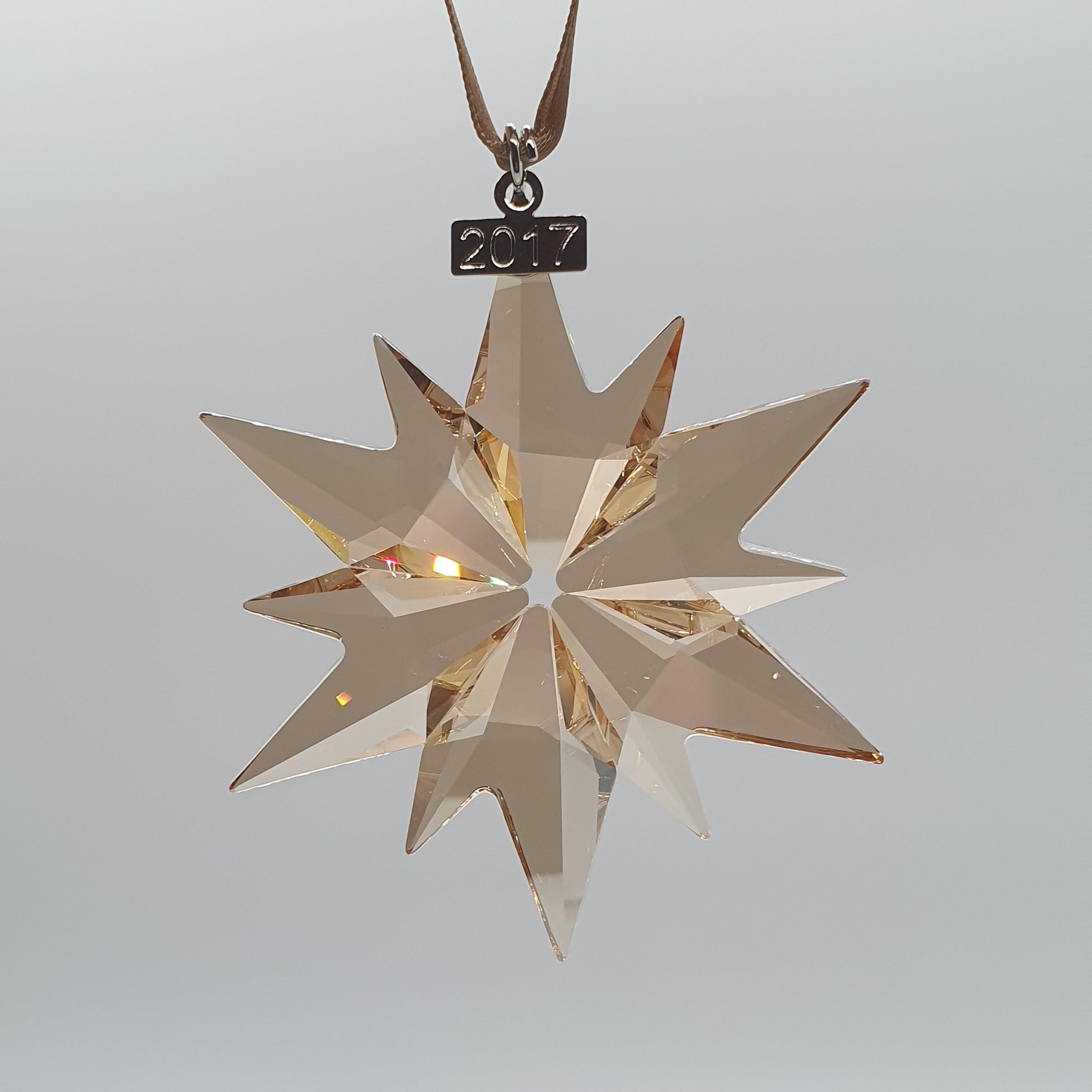 SWAROVSKI Weihnachtsstern 2017 groß Gold SCS 5268827