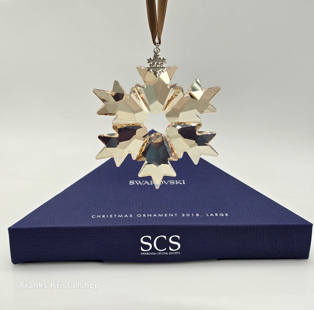 SWAROVSKI Weihnachtsstern 2018 XL Groß Gold SCS 5376665