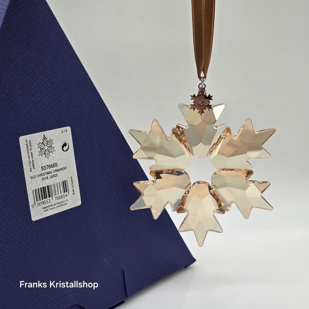 SWAROVSKI Weihnachtsstern 2018 XL Groß Gold SCS 5376665