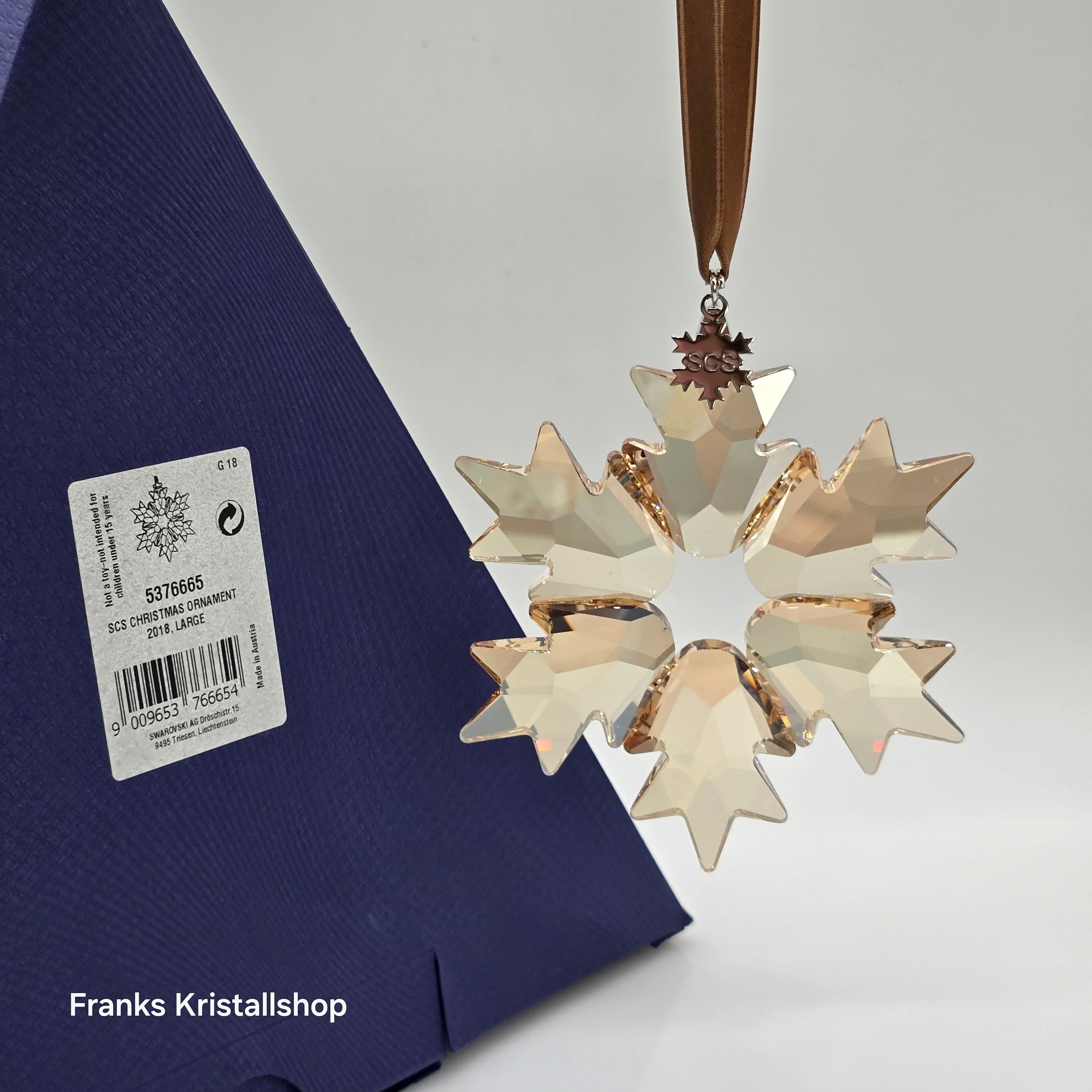 SWAROVSKI Weihnachtsstern 2018 XL Groß Gold SCS 5376665