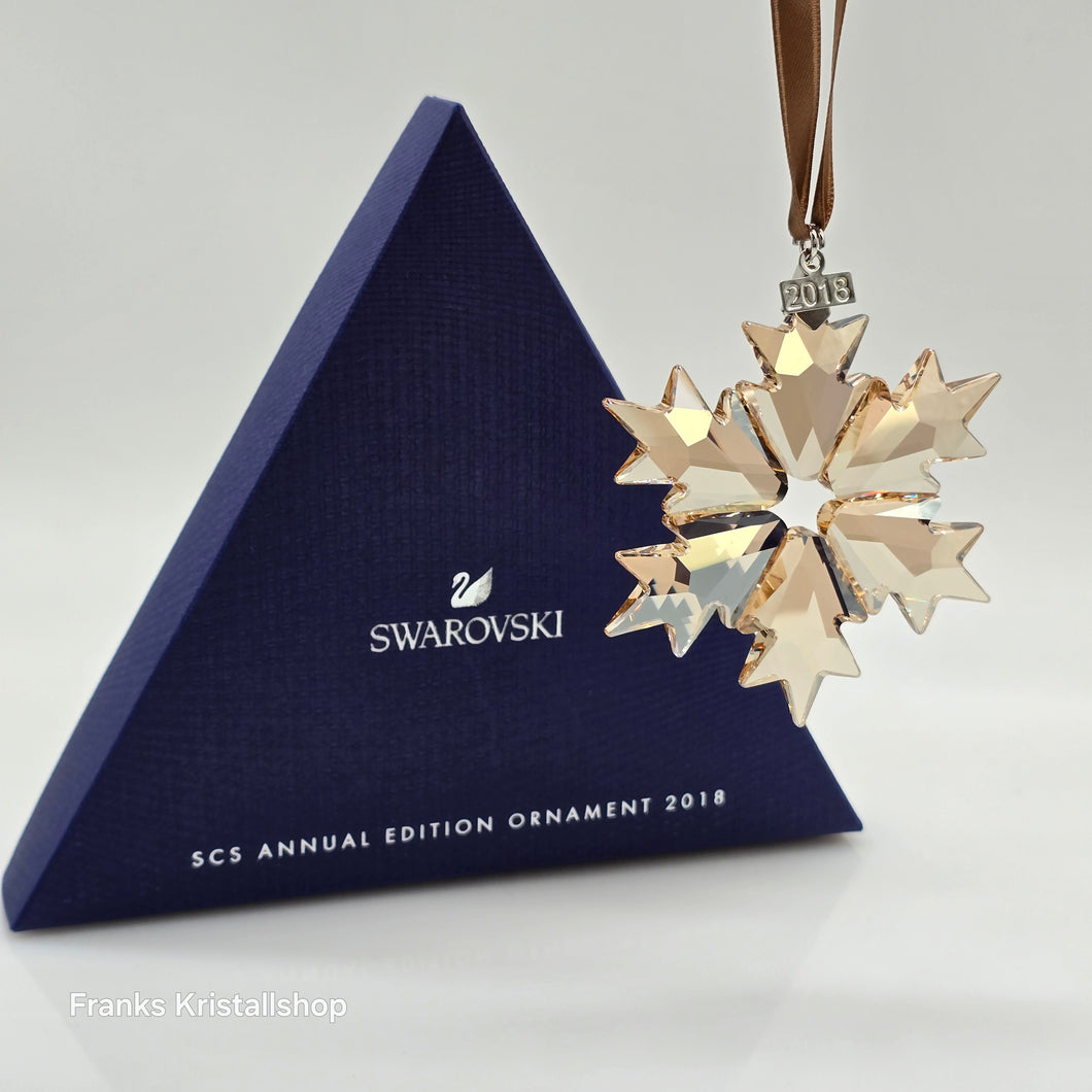 SWAROVSKI Weihnachtsstern 2018 groß Gold SCS 5357982