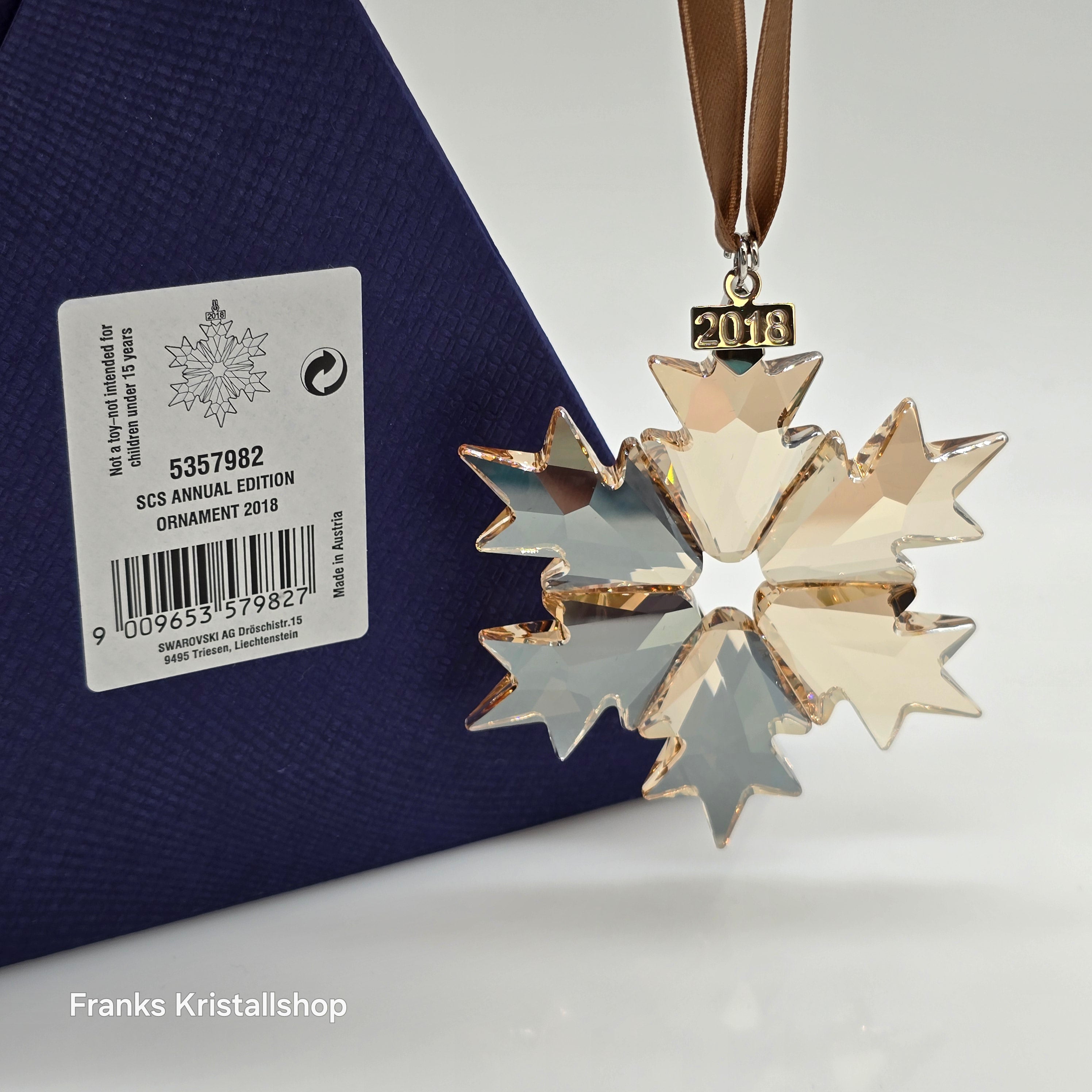SWAROVSKI Weihnachtsstern 2018 groß Gold SCS 5357982