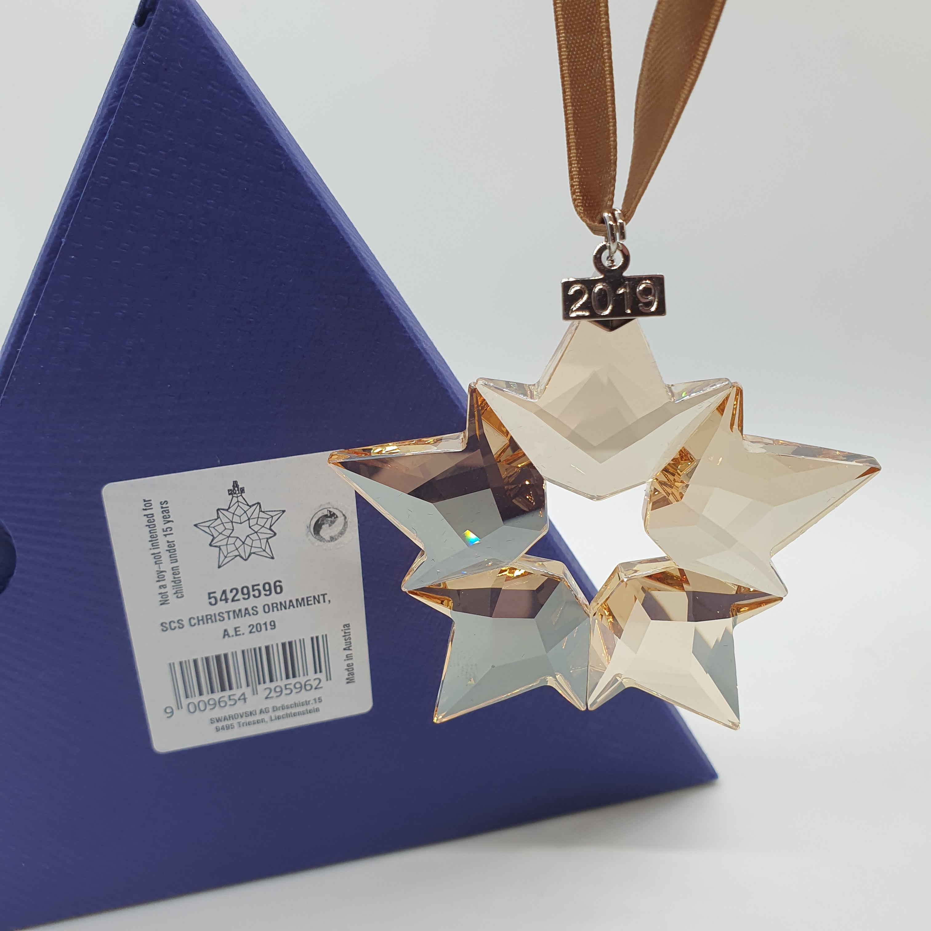 SWAROVSKI Weihnachtsstern 2019 groß Gold SCS 5429596