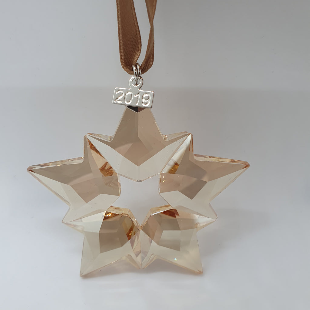 SWAROVSKI Weihnachtsstern 2019 groß Gold SCS 5429596