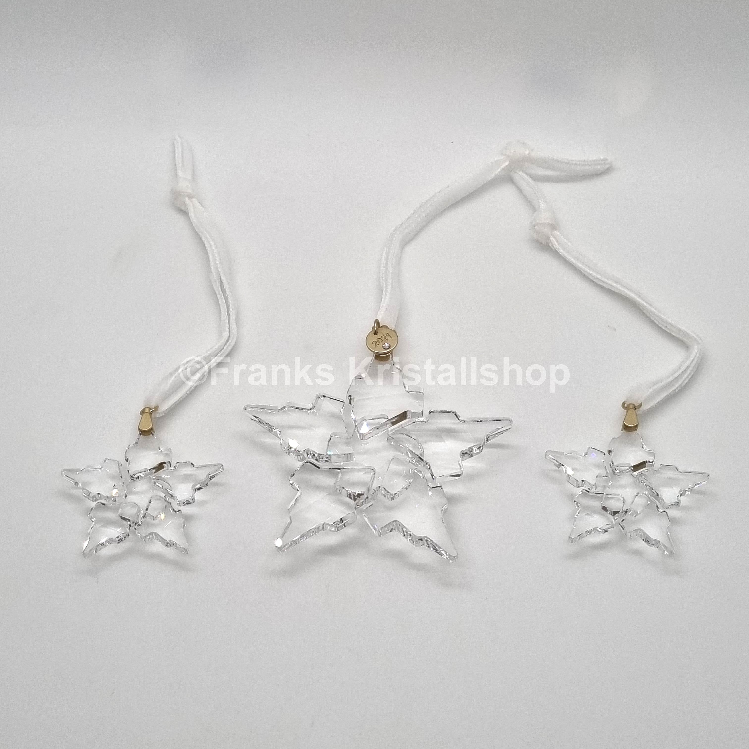 SWAROVSKI Weihnachtsstern 2021 Klar 3er Set 5583966