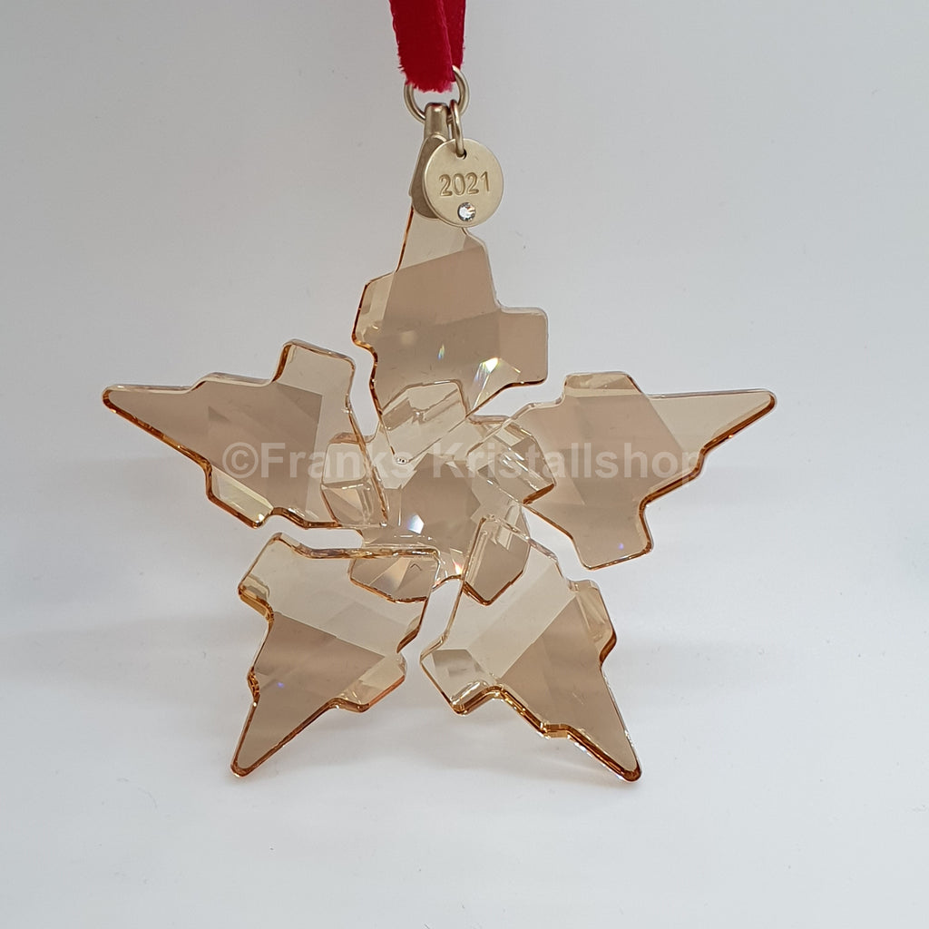 SWAROVSKI Weihnachtsstern 2021 Gold Groß Festive Ornament 5583847