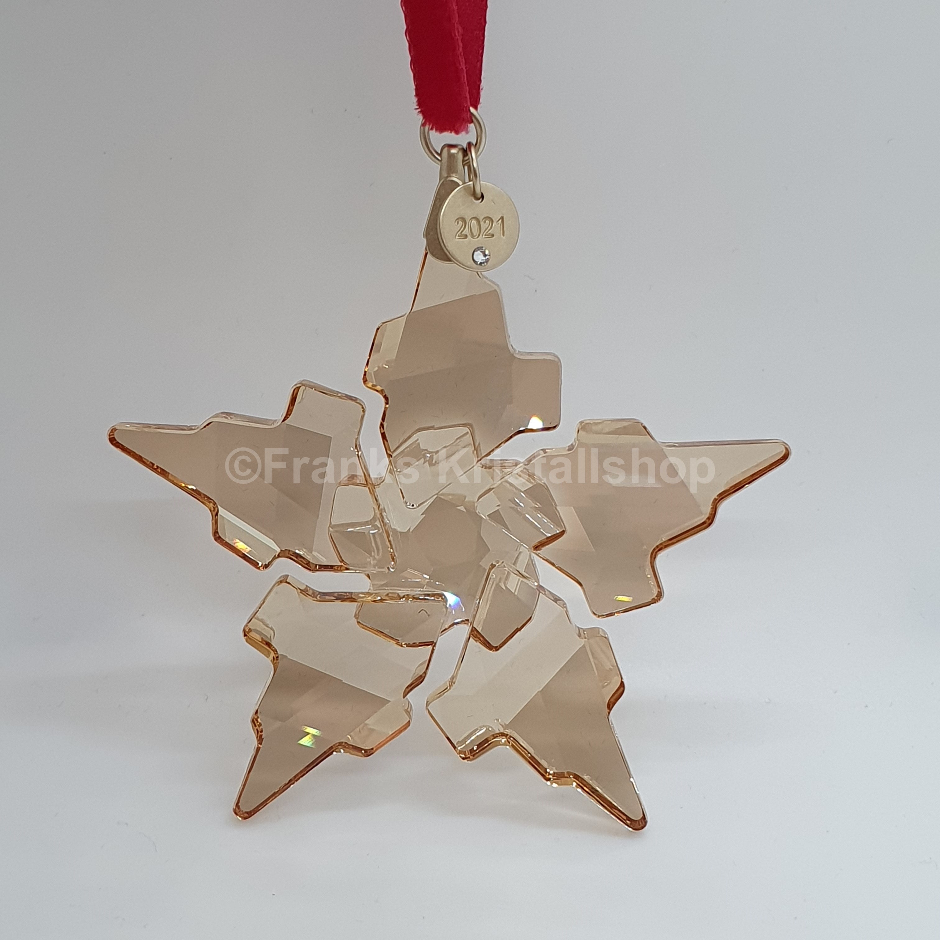 SWAROVSKI Weihnachtsstern 2021 Gold Groß Festive Ornament 5583847