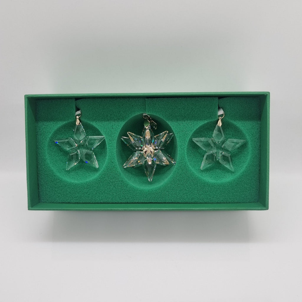 SWAROVSKI Weihnachtsstern 2023 3D 3er Set Klar 5655102