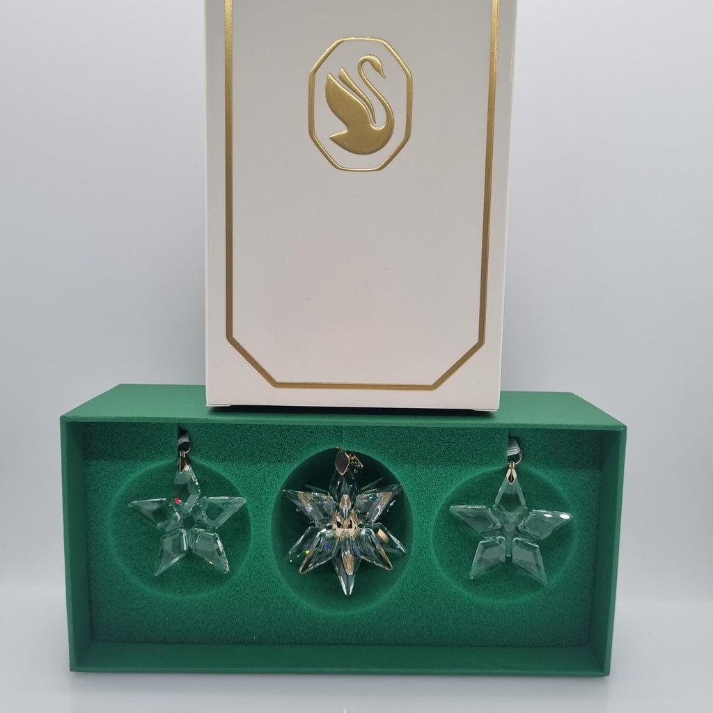 SWAROVSKI Weihnachtsstern 2023 3D 3er Set Klar 5655102