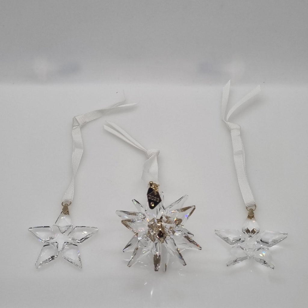 SWAROVSKI Weihnachtsstern 2023 3D 3er Set Klar 5655102