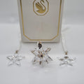 SWAROVSKI Weihnachtsstern 2023 3D 3er Set Klar 5655102