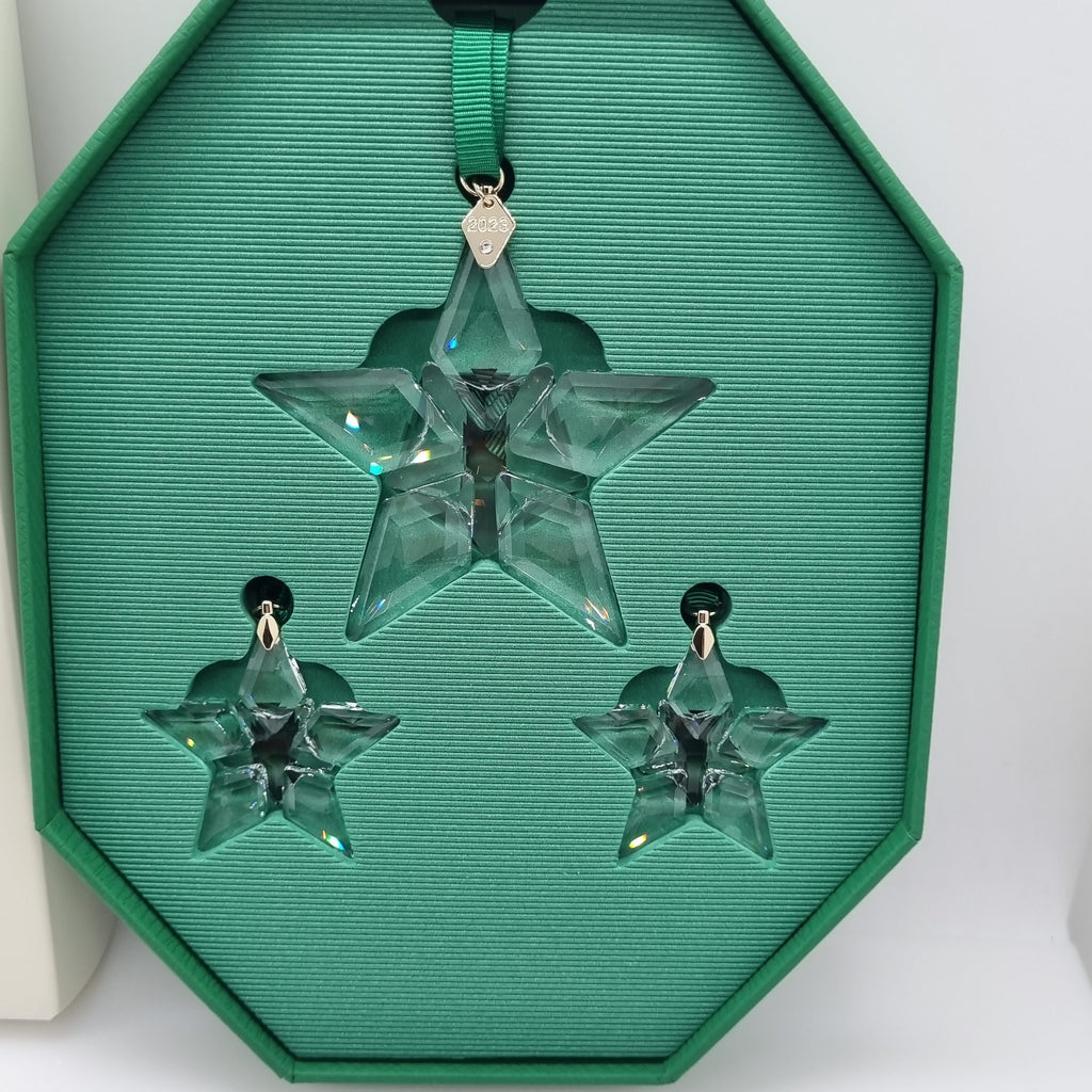 SWAROVSKI Weihnachtsstern 2023 Klar 3er Set 5649776