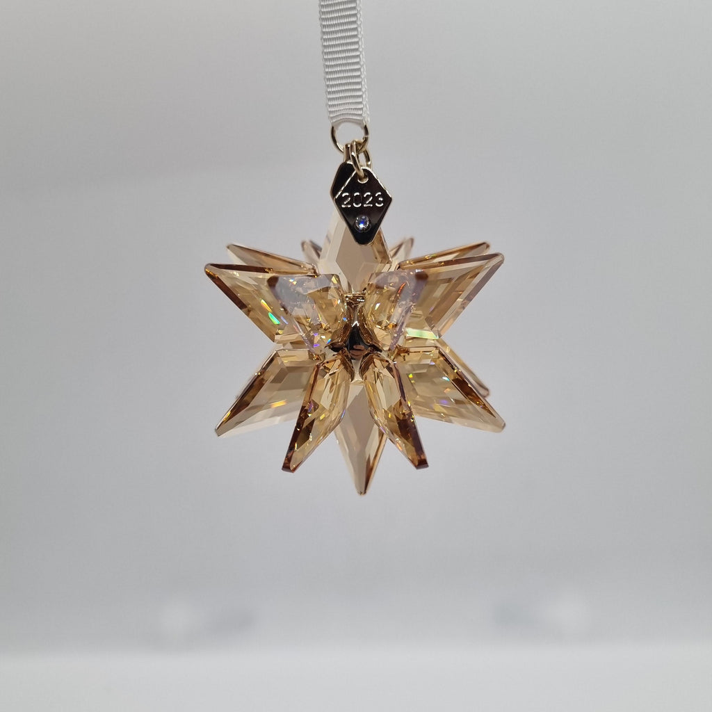 SWAROVSKI Weihnachtsstern 2023 3D Gold Festive 5653577