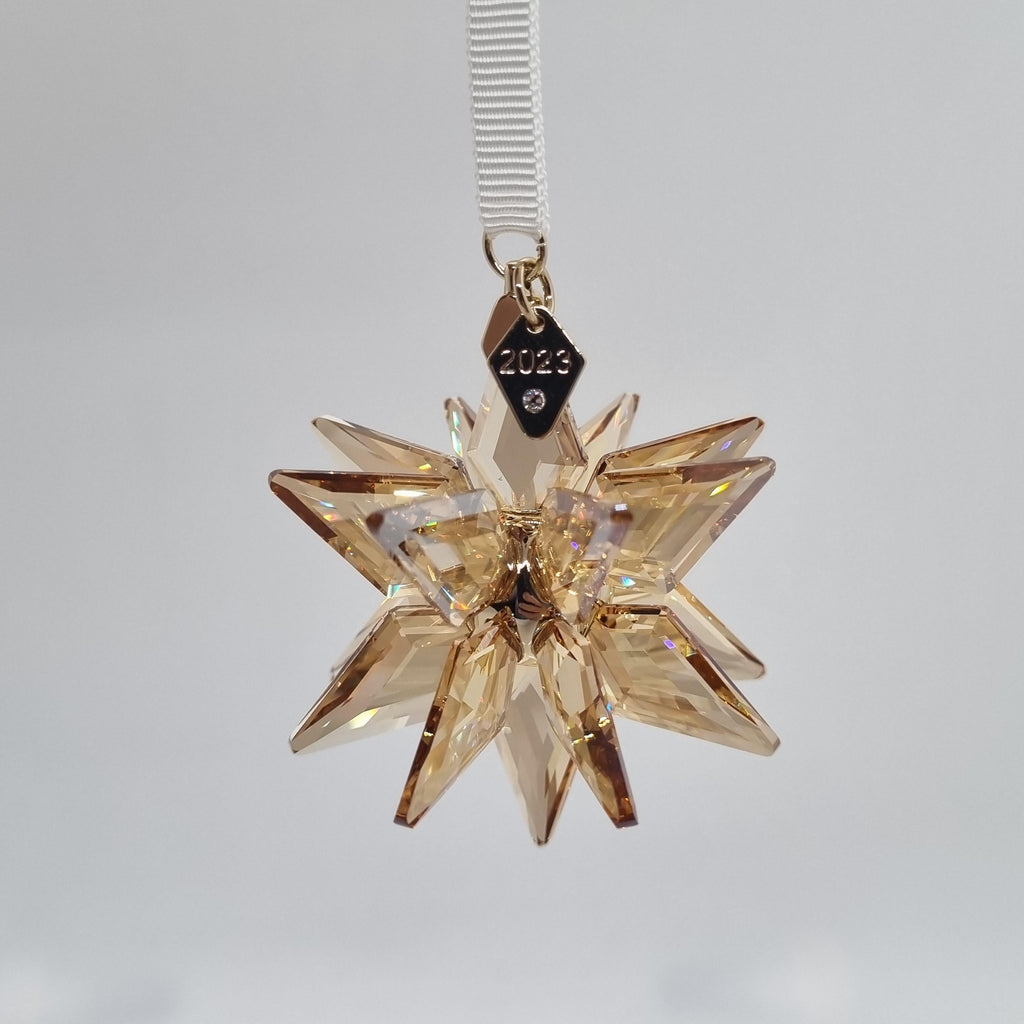 SWAROVSKI Weihnachtsstern 2023 3D Gold Festive 5653577