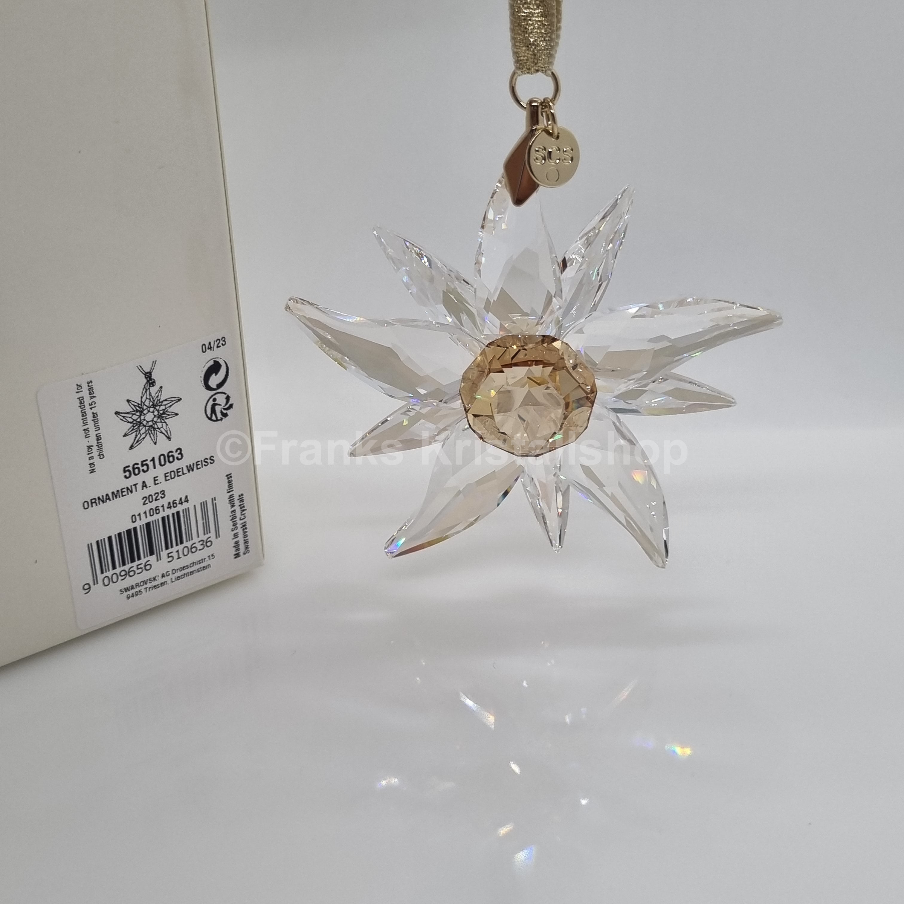 SWAROVSKI Weihnachtsstern 2023 SCS Edelweiß 5651063
