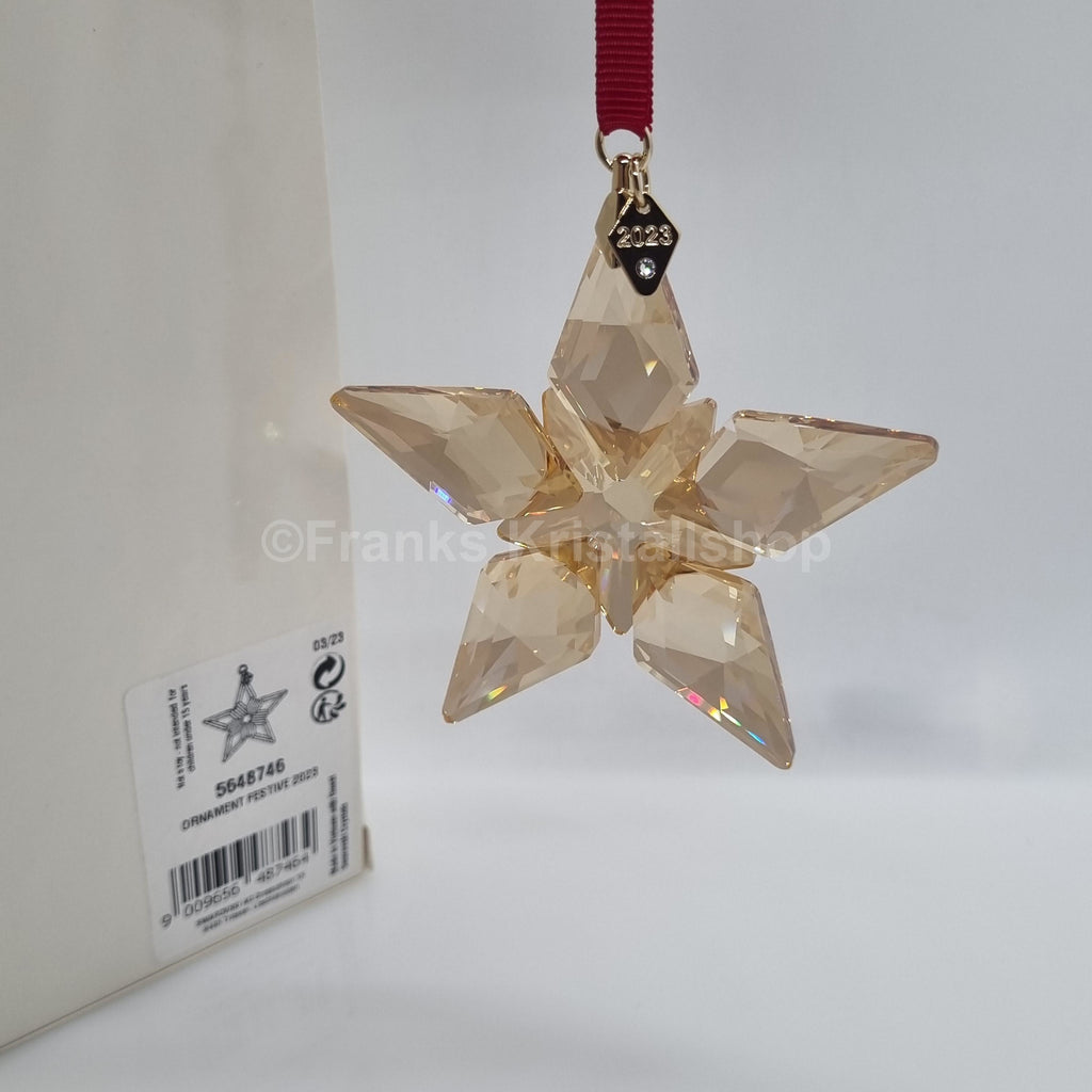 SWAROVSKI Weihnachtsstern 2023 Groß Gold Festive 5648746