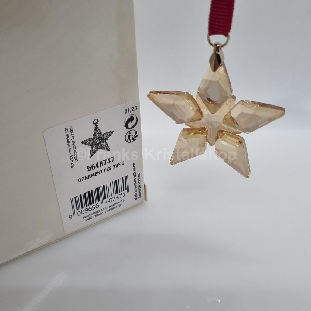 SWAROVSKI Weihnachtsstern 2023 Klein Gold Festive 5648747