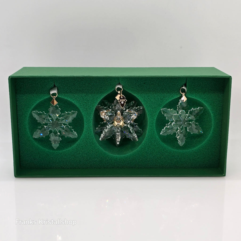 SWAROVSKI Weihnachtsstern 2024 3D 3er Set Klar 5674410