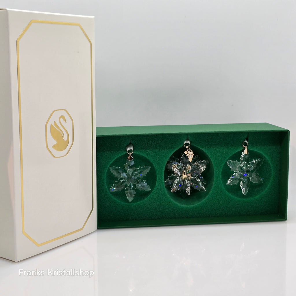 SWAROVSKI Weihnachtsstern 2024 3D 3er Set Klar 5674410