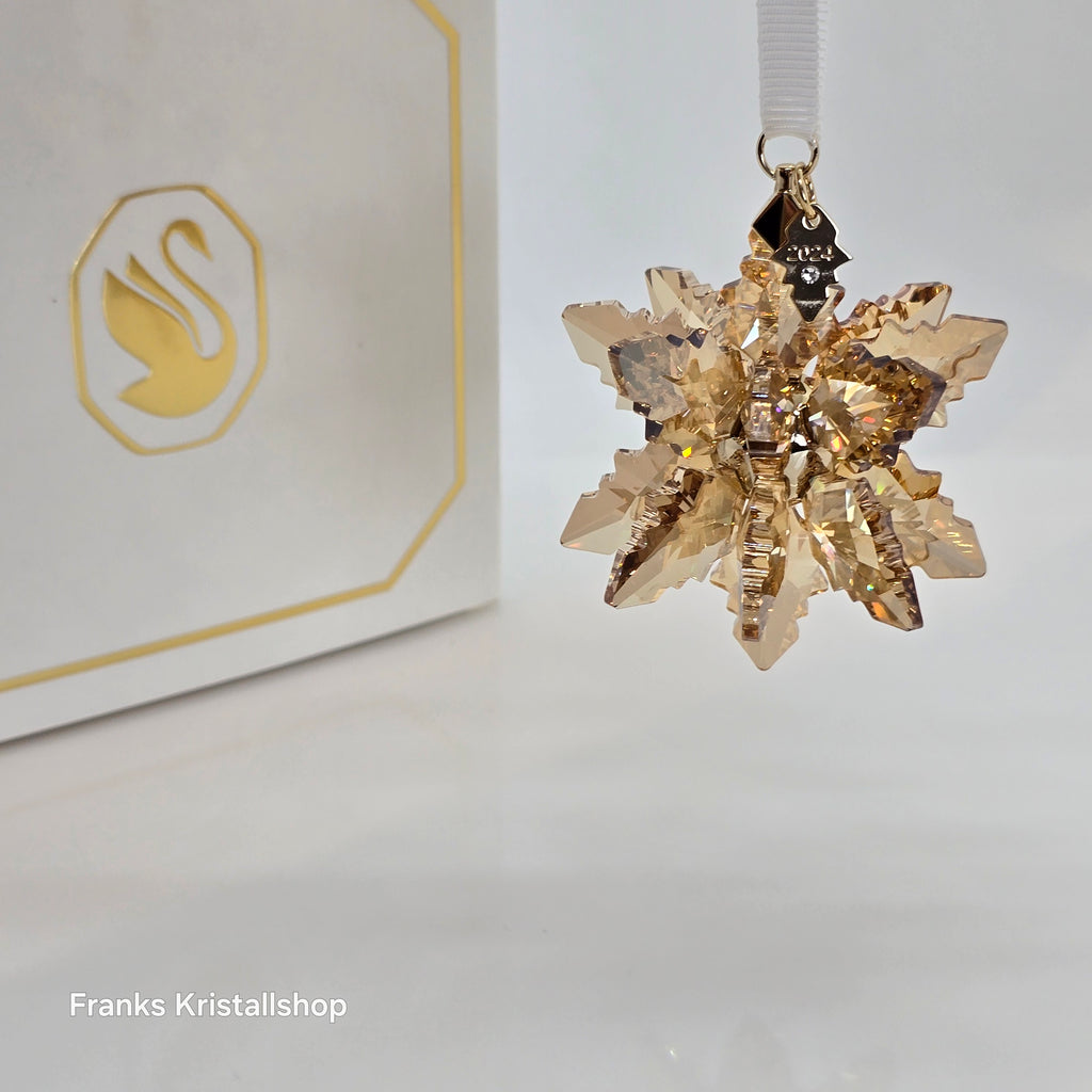 SWAROVSKI Weihnachtsstern 2024 3D Gold Festive 5674348