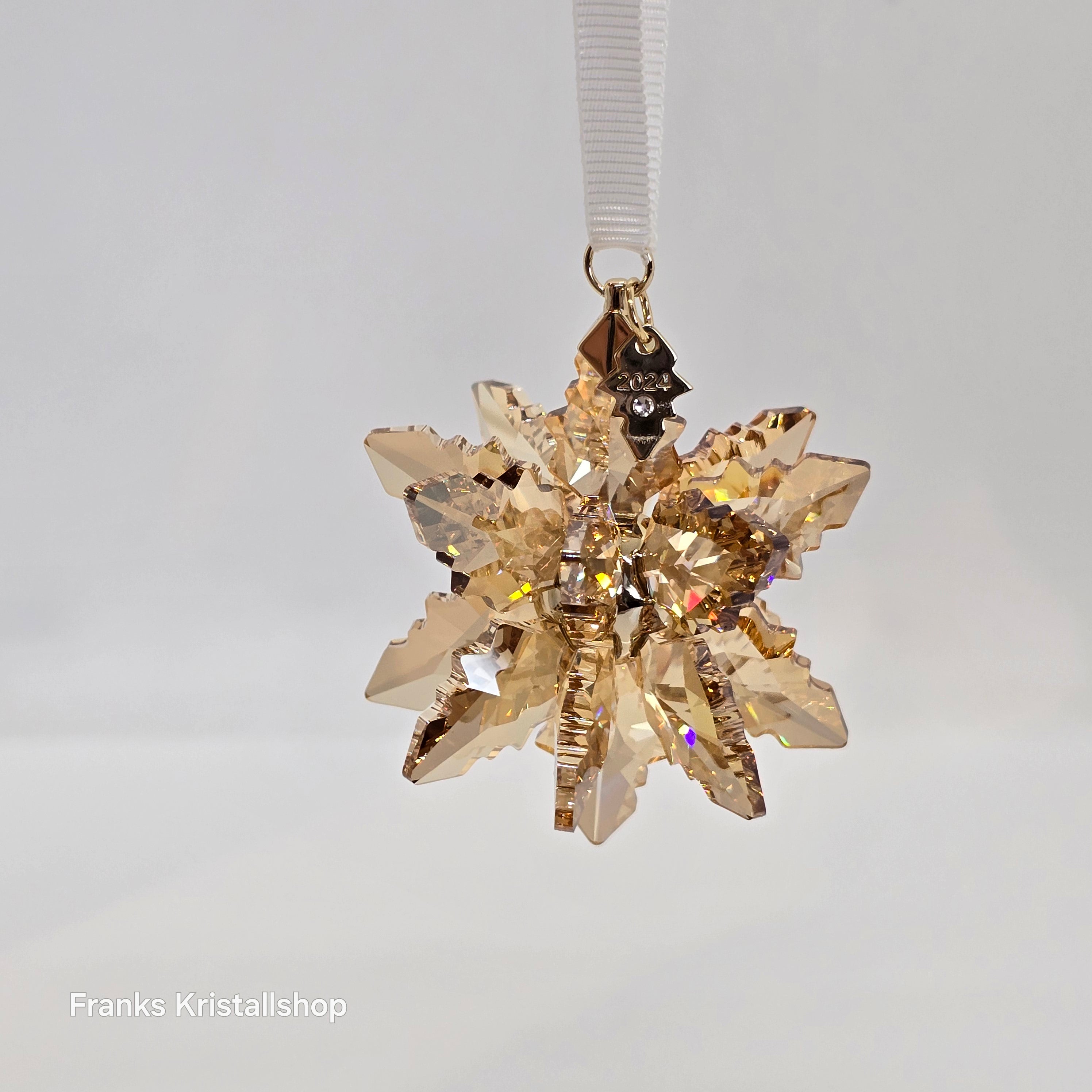 SWAROVSKI Weihnachtsstern 2024 3D Gold Festive 5674348