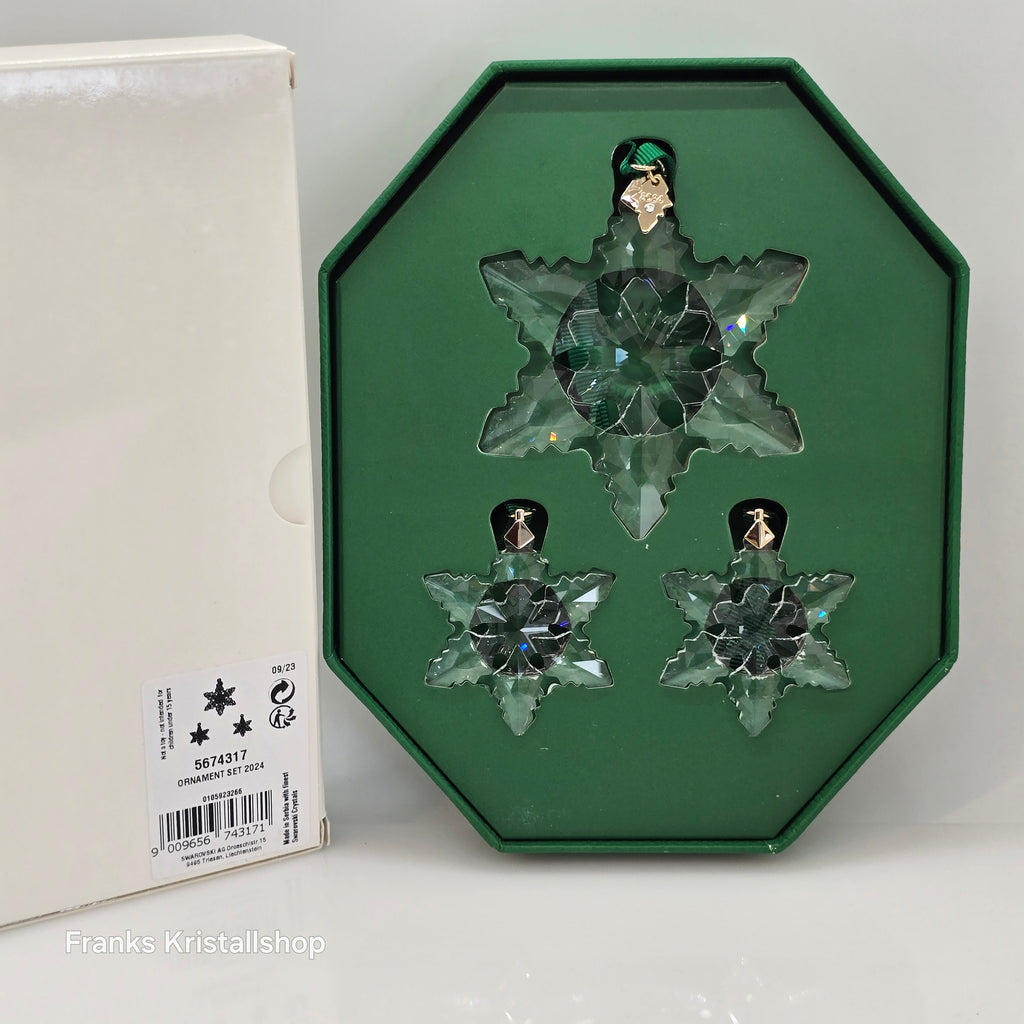 SWAROVSKI Weihnachtsstern 2024 Klar 3er Set 5674317
