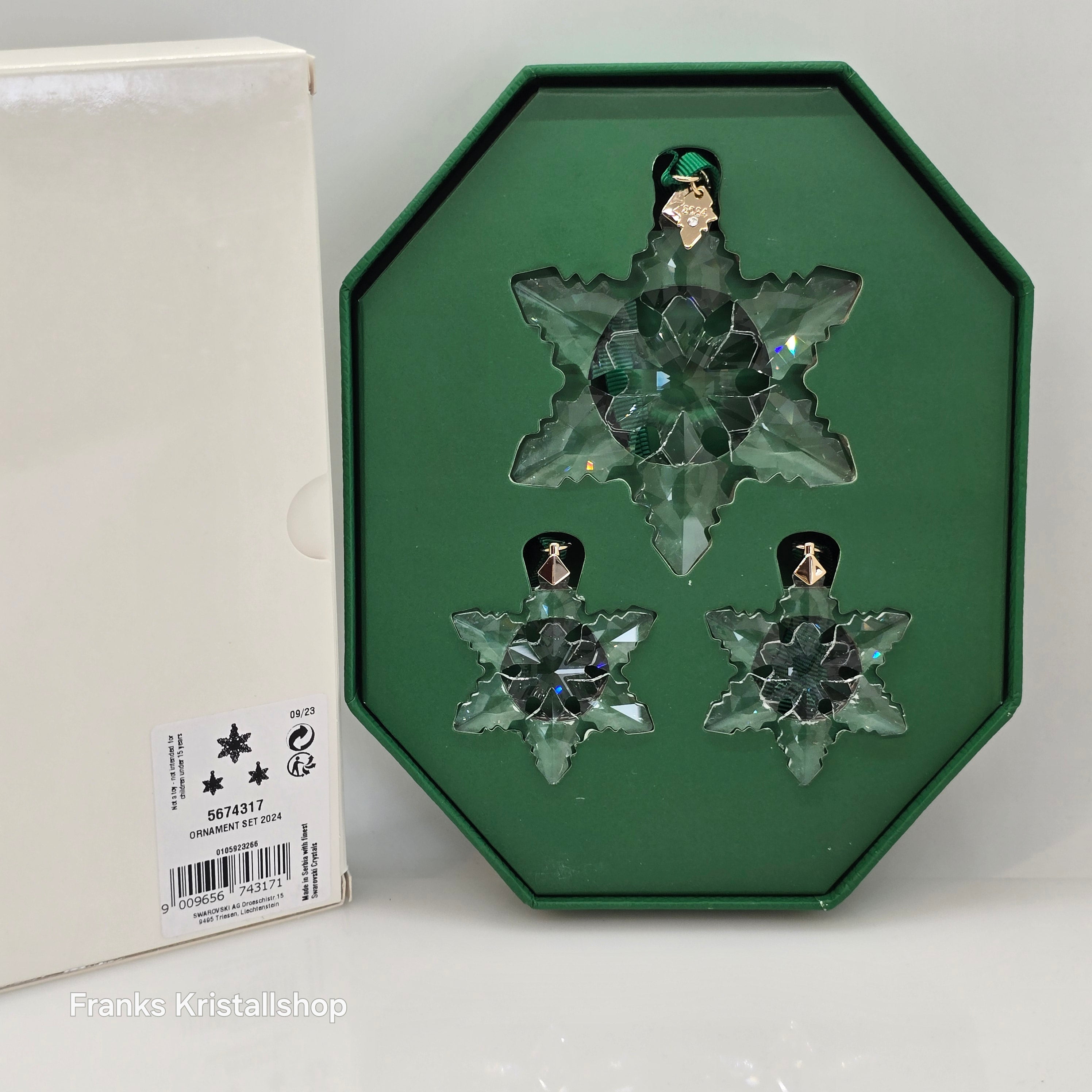 SWAROVSKI Weihnachtsstern 2024 Klar 3er Set 5674317