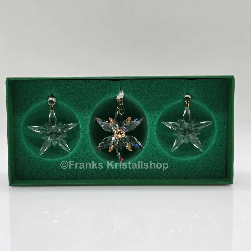 SWAROVSKI Weihnachtsstern 2025 3D 3er Set Klar 5701628