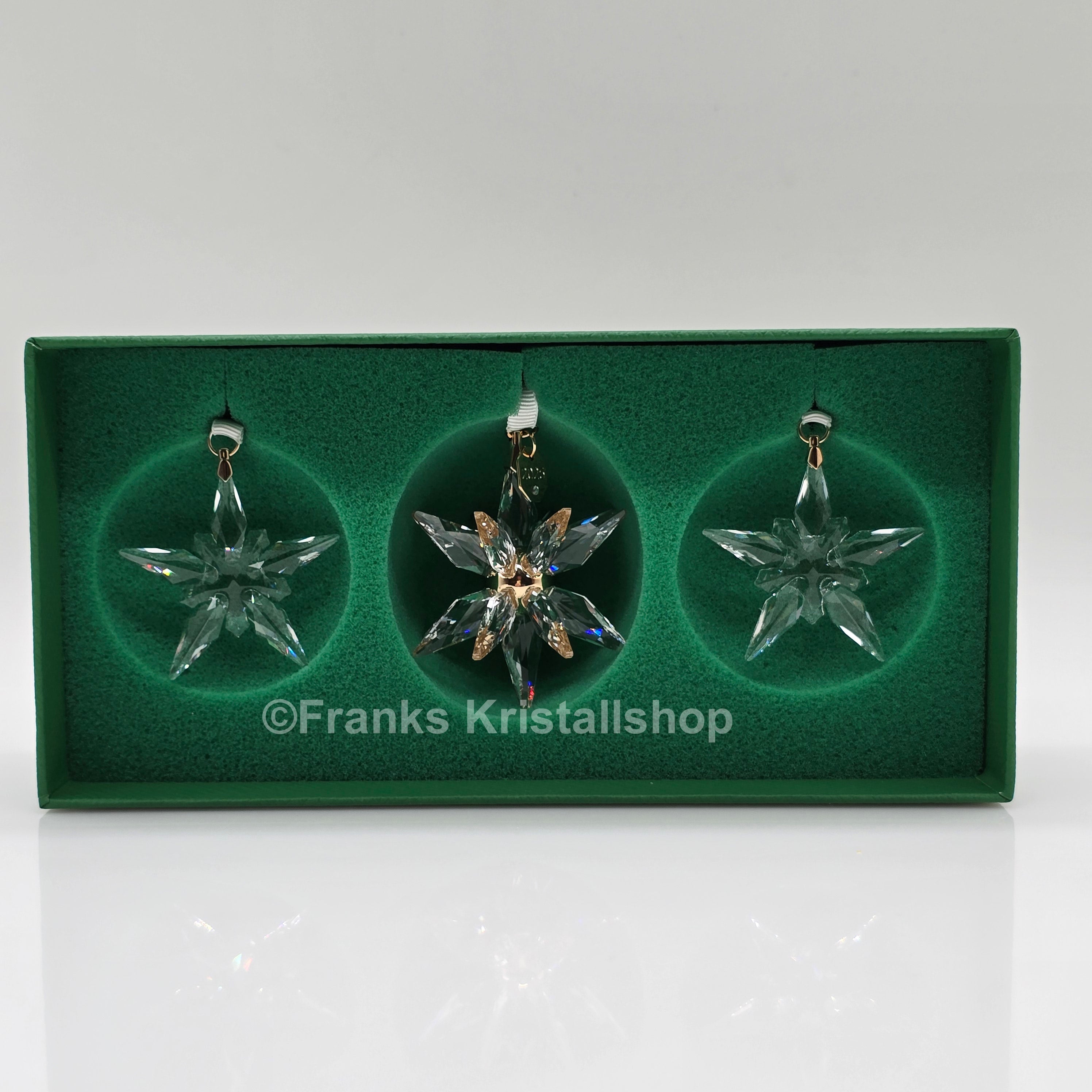 SWAROVSKI Weihnachtsstern 2025 3D 3er Set Klar 5701628