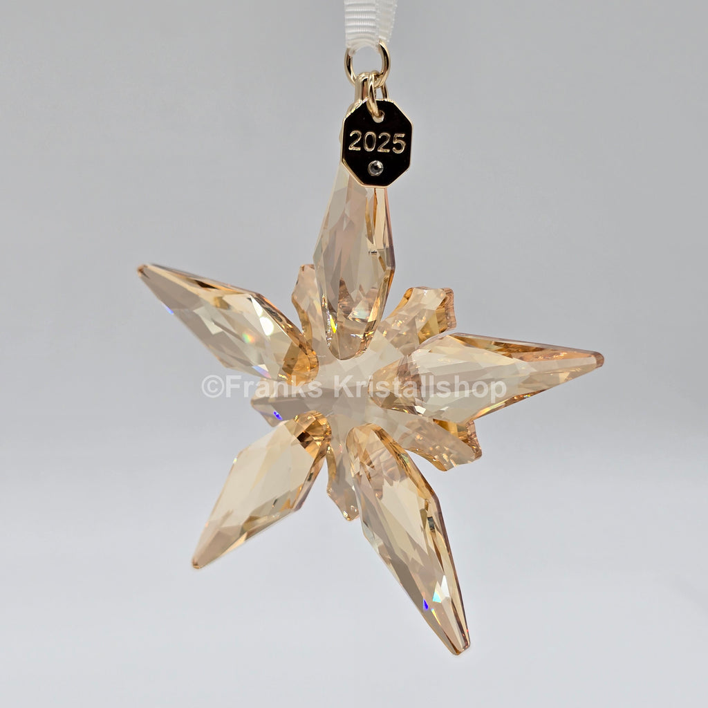 Swarovski Weihnachtsstern 2025 Gold 2er Set 3D Festive Ornament 5701824