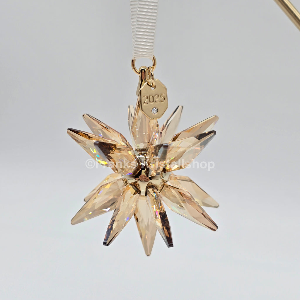Swarovski Weihnachtsstern 2025 Gold 2er Set 3D Festive Ornament 5701824