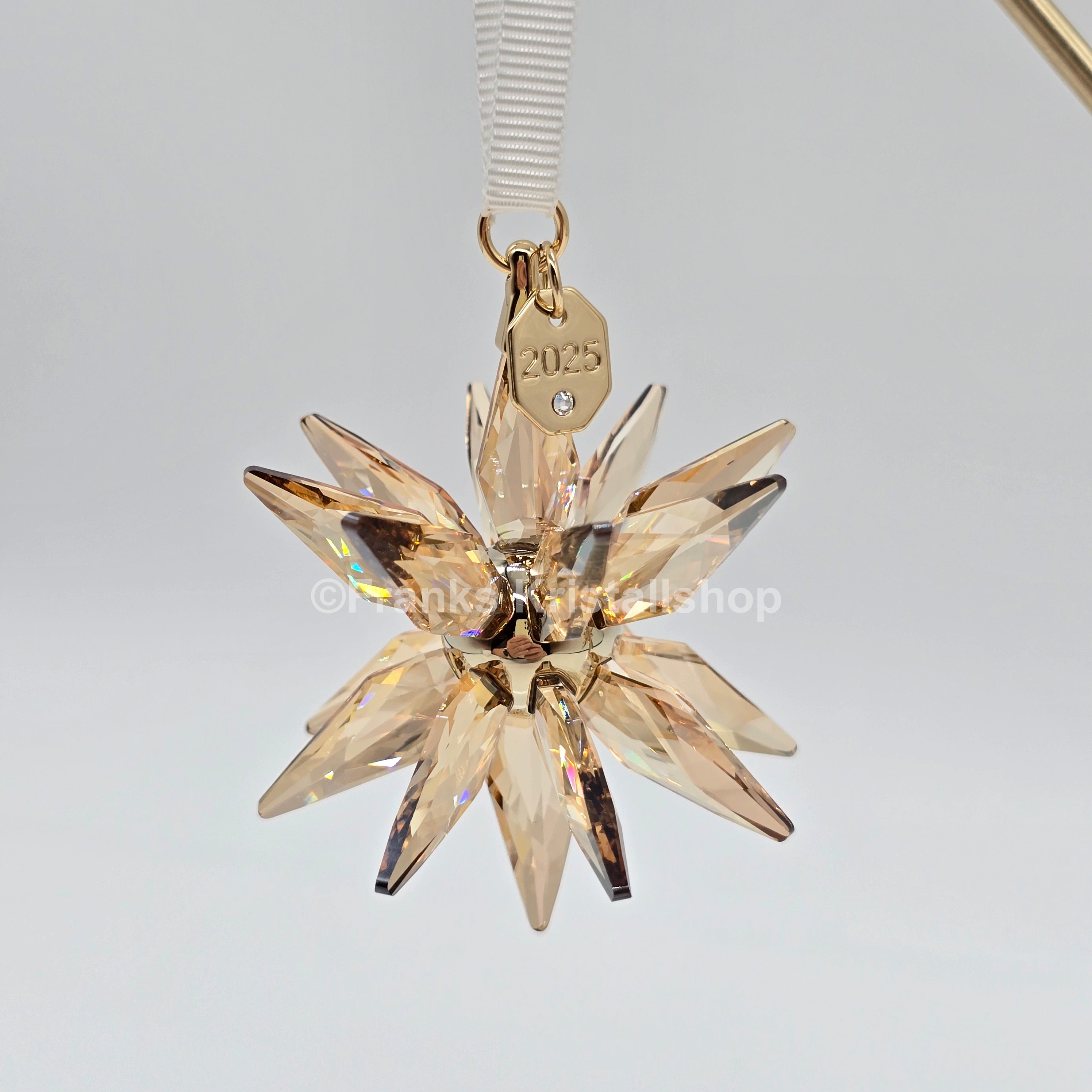 Swarovski Weihnachtsstern 2025 Gold 2er Set 3D Festive Ornament 5701824