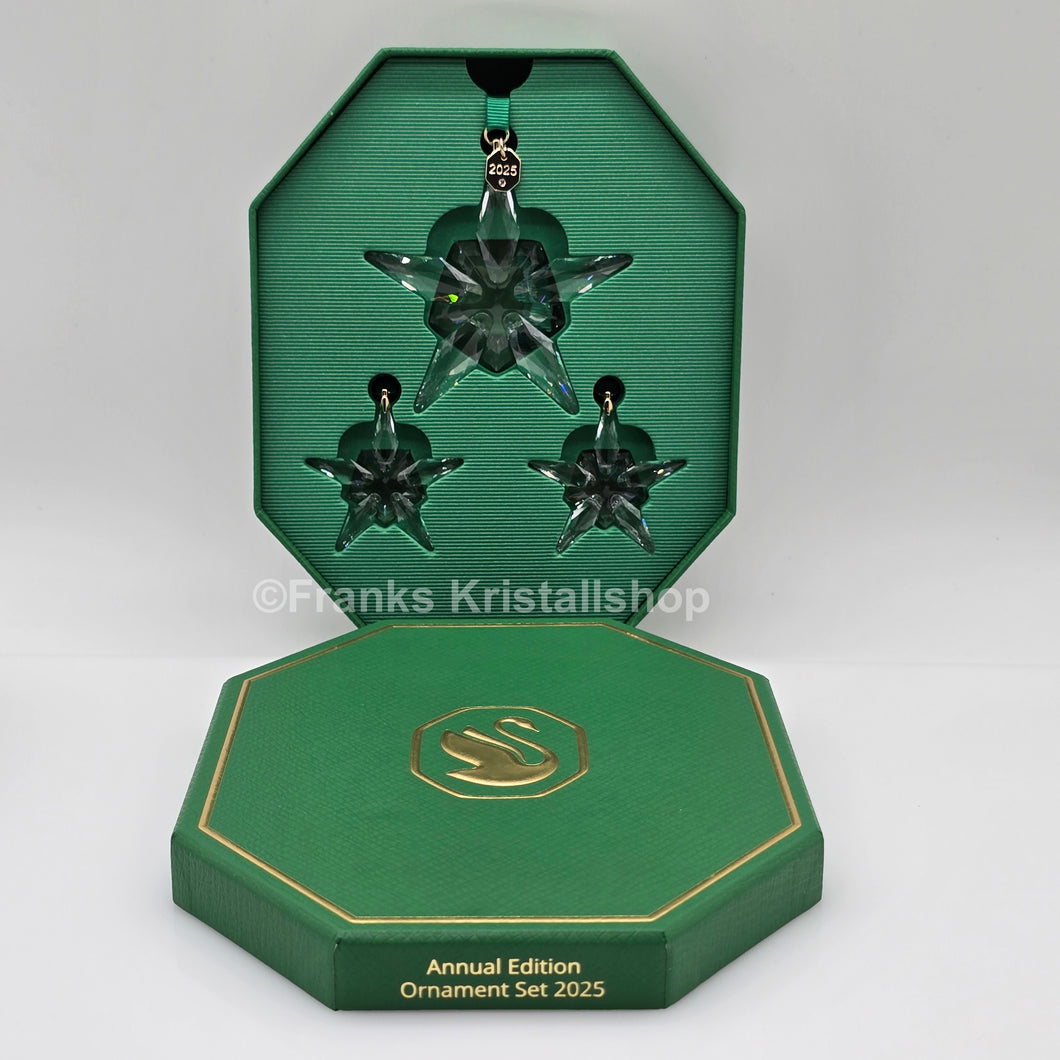 SWAROVSKI Weihnachtsstern 2025 Klar 3er Set 5701854